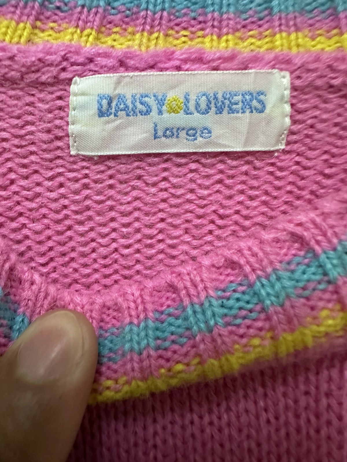 Hysteric Glamour × Japanese Brand × Vintage 🇯🇵 90s Daisy Lovers Vintage Knitwear Size US S / EU 44-46 / 1 - 5 Thumbnail