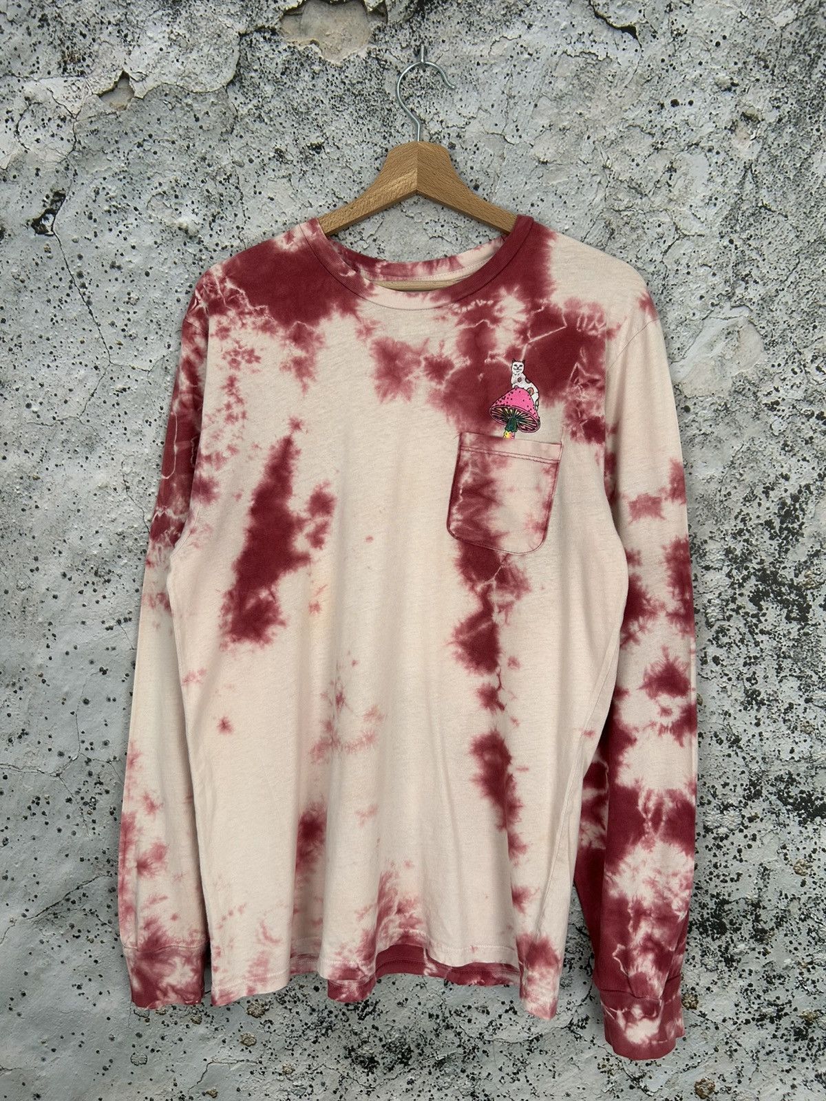 RIPNDIP RIPNDIP Tie Dye Longsleeve Mushroom Streetwear Skate Hype Size US M / EU 48-50 / 2 - 2 Thumbnail