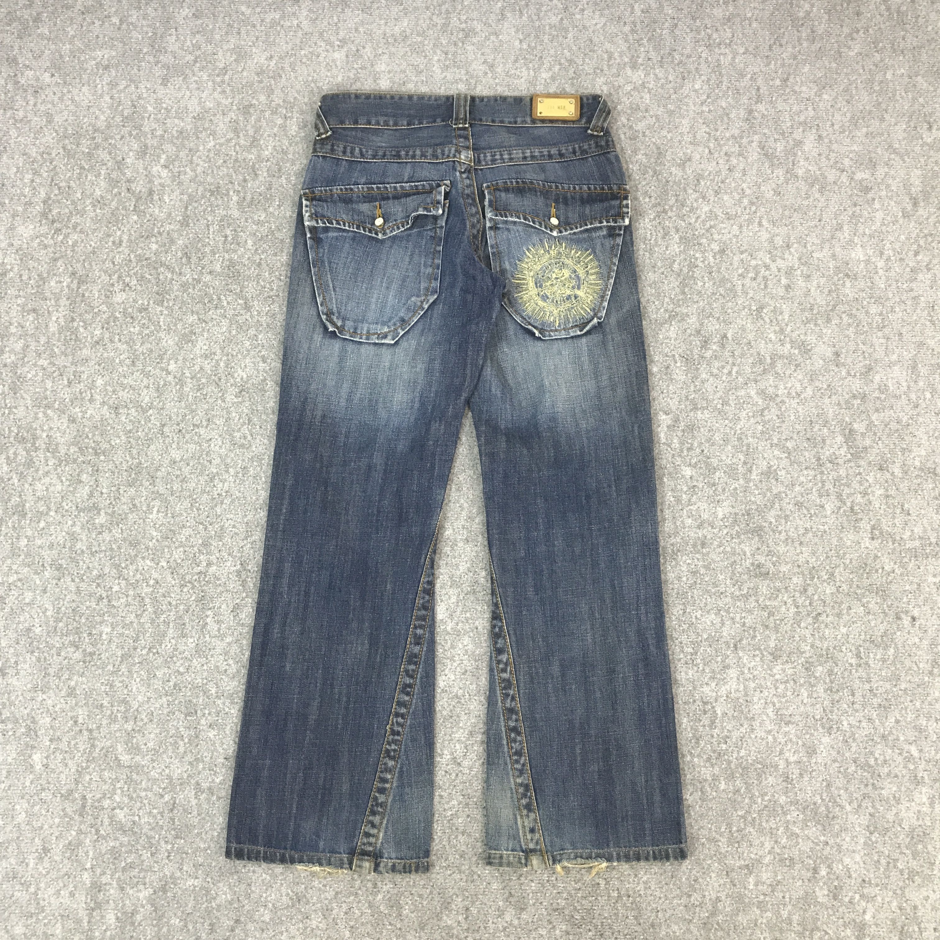 JUN MEN FLARE JUN MEN JAAPAN BOOTCUT DENIM JEANS PANTS Size US 30 / EU 46 - 2 Thumbnail