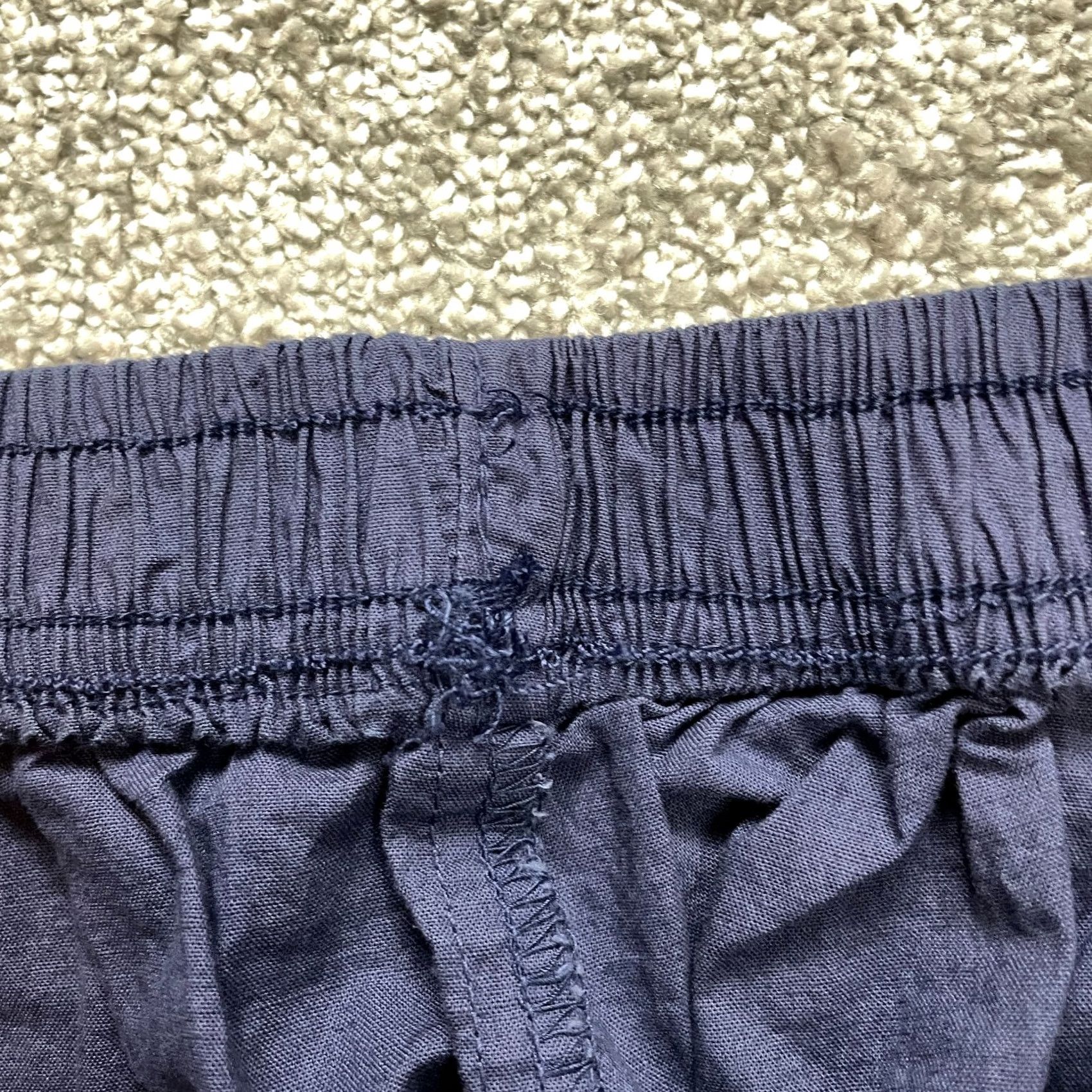 Vintage Unbranded Pull On Pants Womens 30x30 Blue Elastic Waist Stretch Cotton Denim Straight Classic Plus Size 30 Inseam 30 in Size 30" / US 8 / IT 44 - 7 Thumbnail