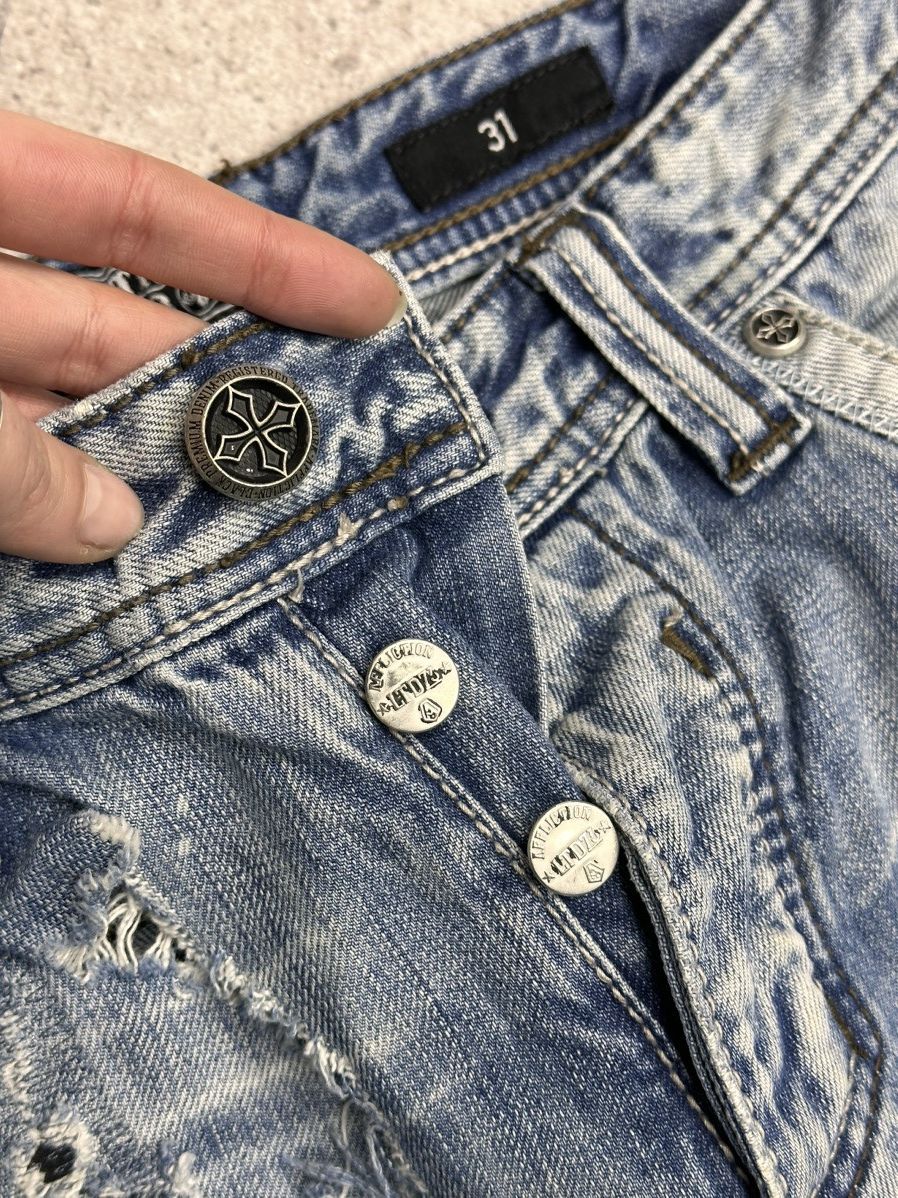 Affliction Vintage Affliction Cargo Bontage Pants y2K Gothic Kill Goa Size US 31 - 7 Thumbnail