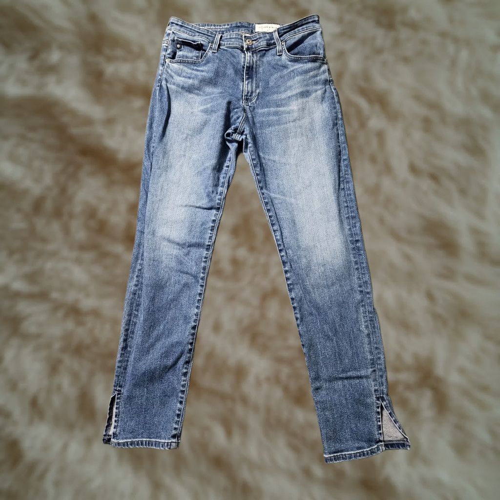 Vintage VINTAGE AG Adriano Goldschmied Stevie Ankle Jeans Women's 30R Blue Denim Slimming Stretch Pockets Zipper Logo | City Preppy Style Size 30" / US 8 / IT 44 - 1 Thumbnail