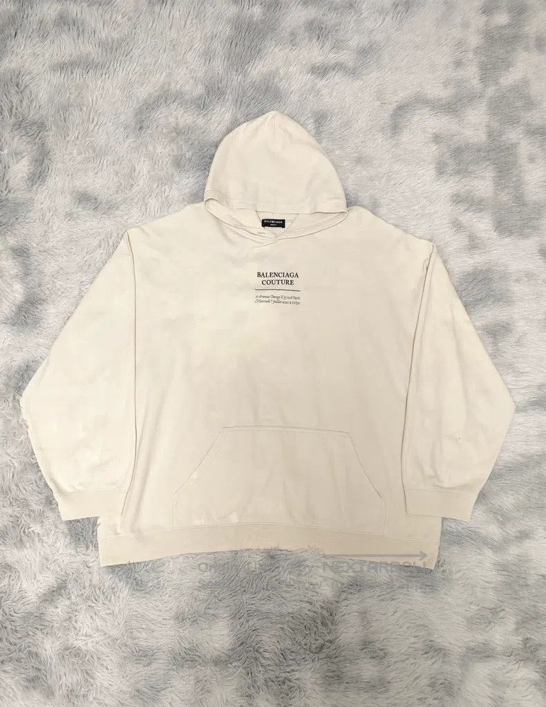 Balenciaga Balenciaga Logo Printed Hooded Sweatshirt with Long Sleeve Size US S / EU 44-46 / 1 - 1 Thumbnail