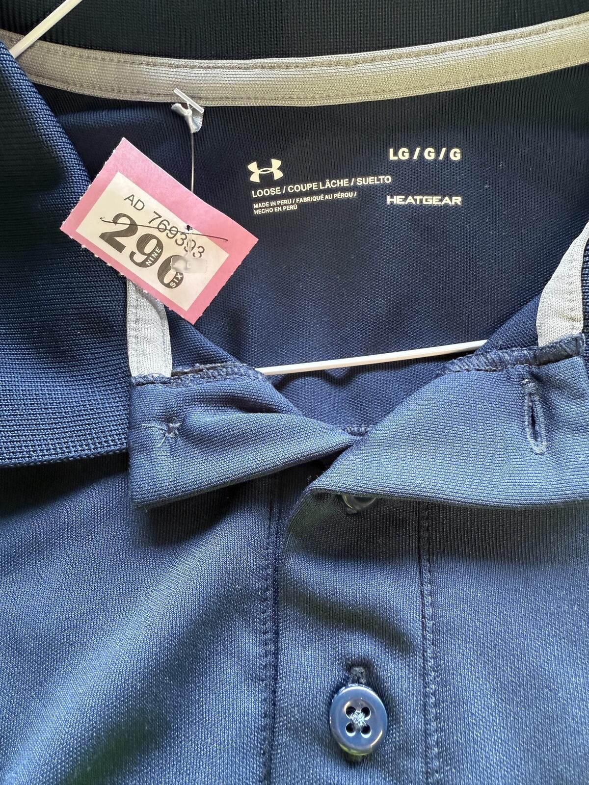 Other Under armour navy blue polo tshirt in size L Size US L / EU 52-54 / 3 - 4 Thumbnail