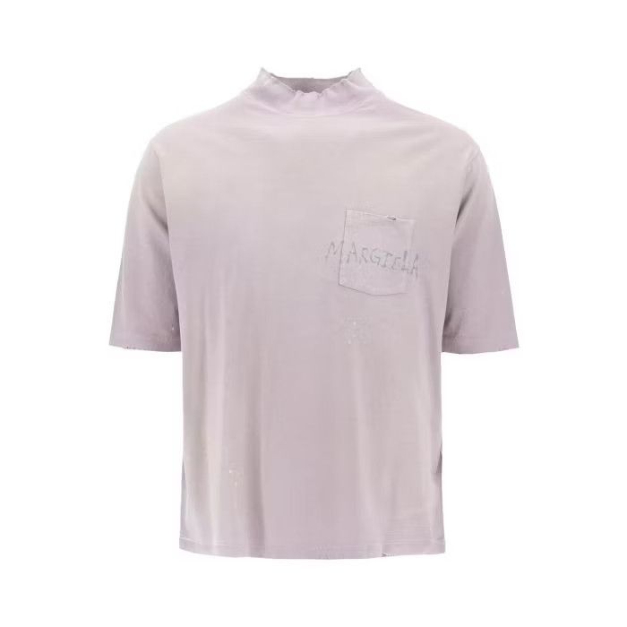 image of Dior O1S22I1N0524 Logo T-Shirt In Purple, Men's (Size XL)