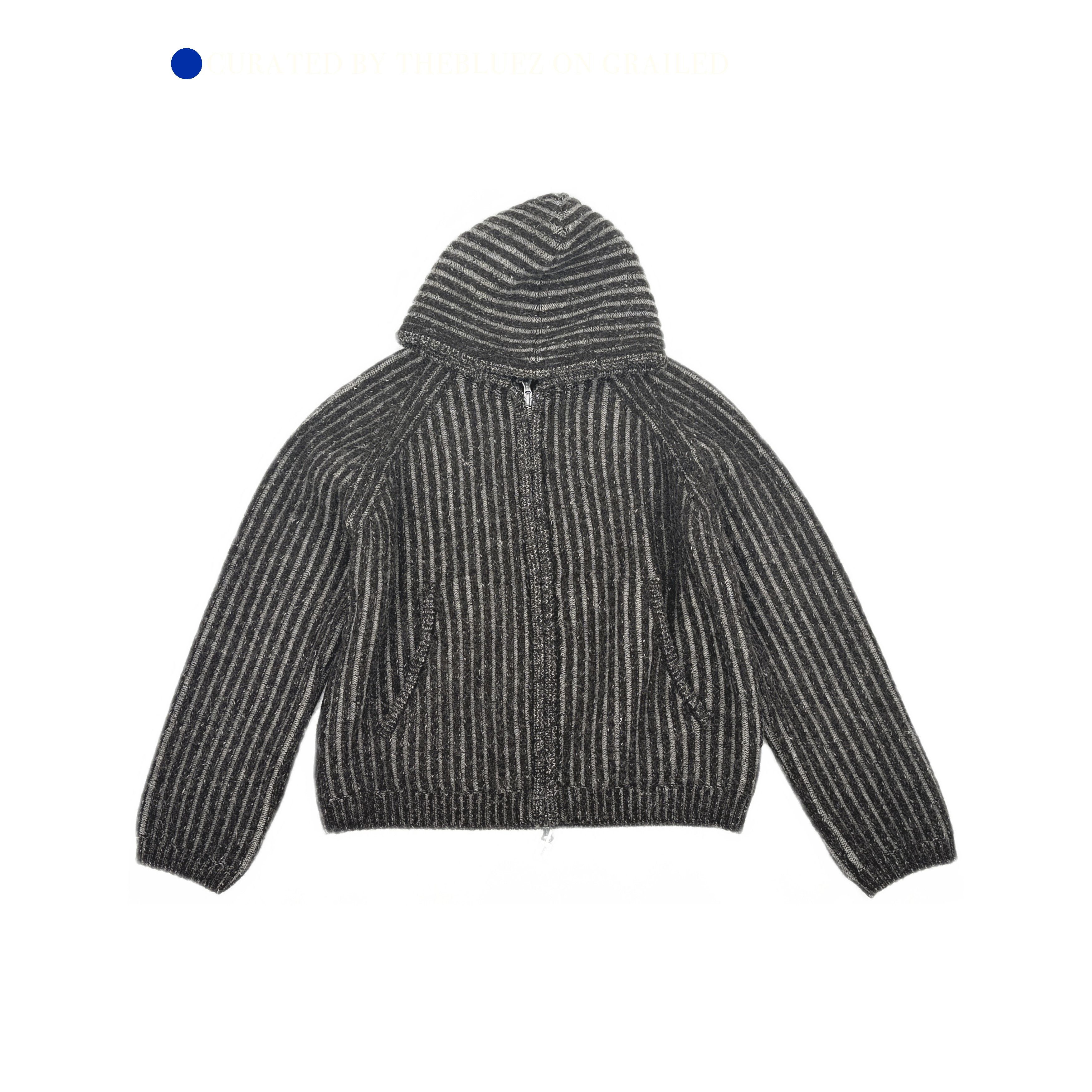 Our Legacy Our Legacy | Shrunken Fullzip Polo | Phantom Stripe