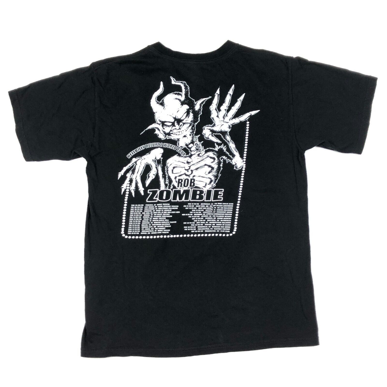 Vintage 2009 Rob Zombie Hellbilly World Tour Tee T Shirt size Medium Size US M / EU 48-50 / 2 - 5 Thumbnail
