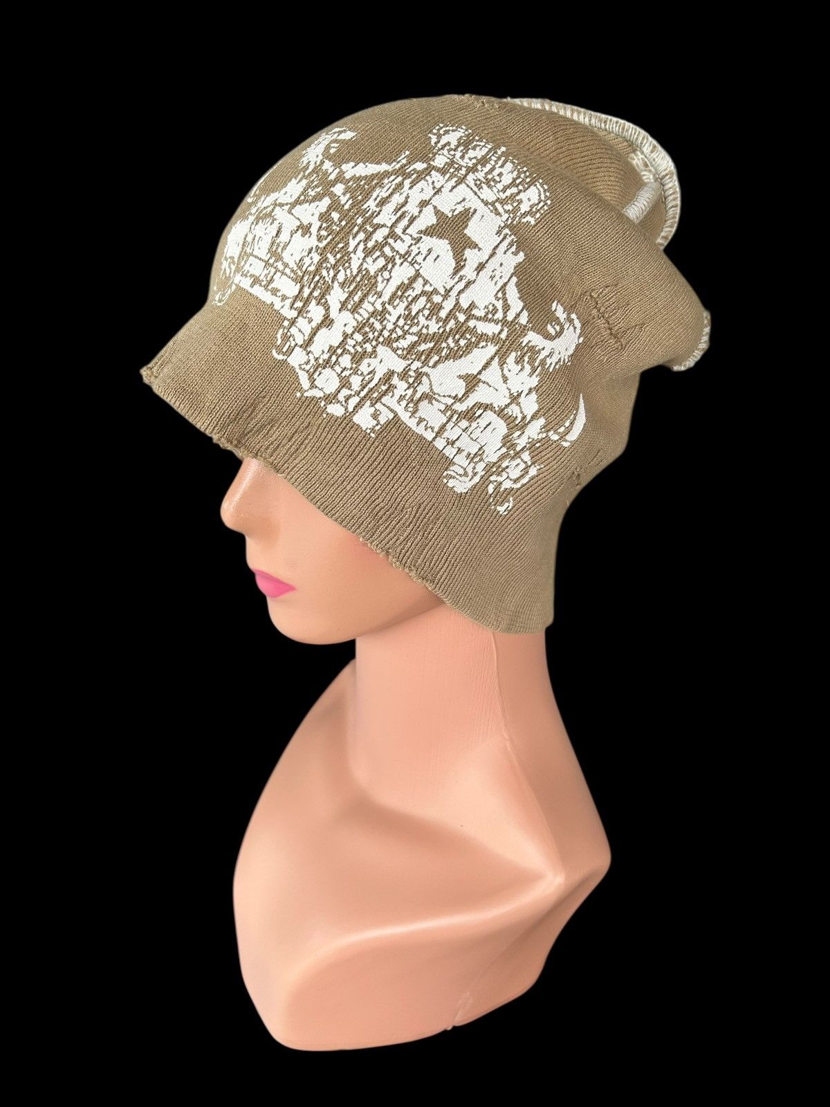 Japanese Brand × Kapital × Vintage Japanese Distressed Punk Bondage Style Beanie Hats Size ONE SIZE - 8 Thumbnail