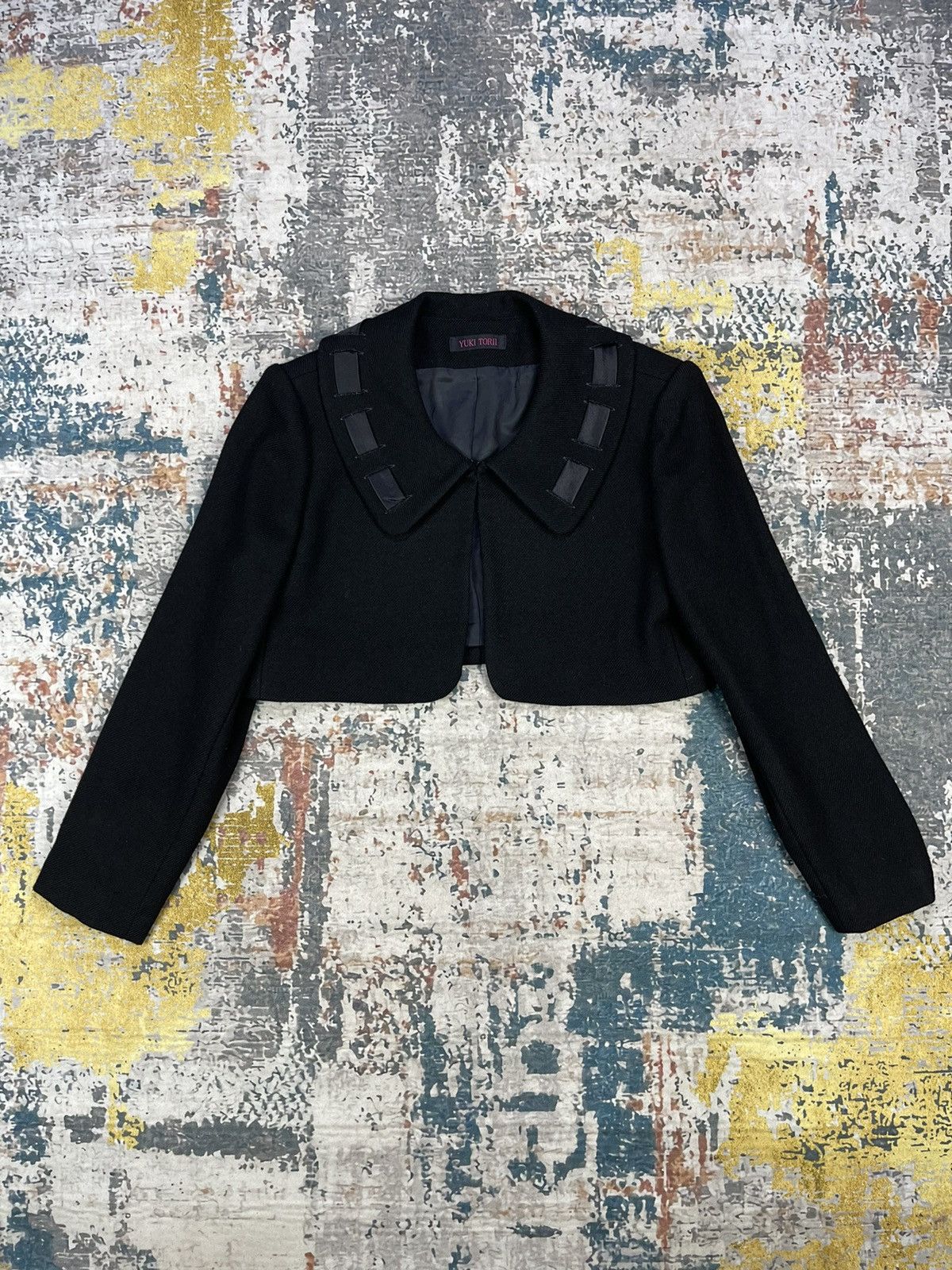Japanese Brand Yuki Torii Wool Cropped Blazer Jackets Size M / US 6-8 / IT 42-44 - 1 Thumbnail