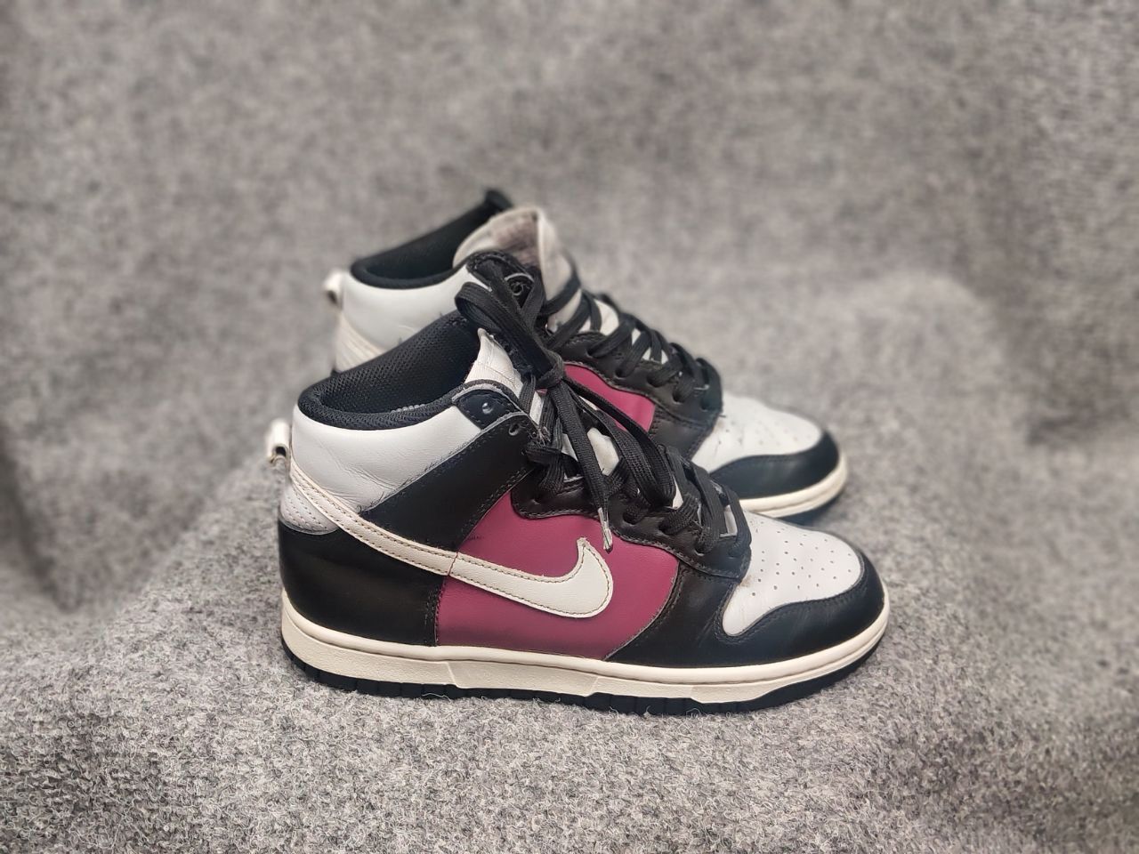 Nike Nike Dunk High Black Summit Rosewood Leather Sneakers Shoes Size US 7 / IT 37 - 7 Thumbnail
