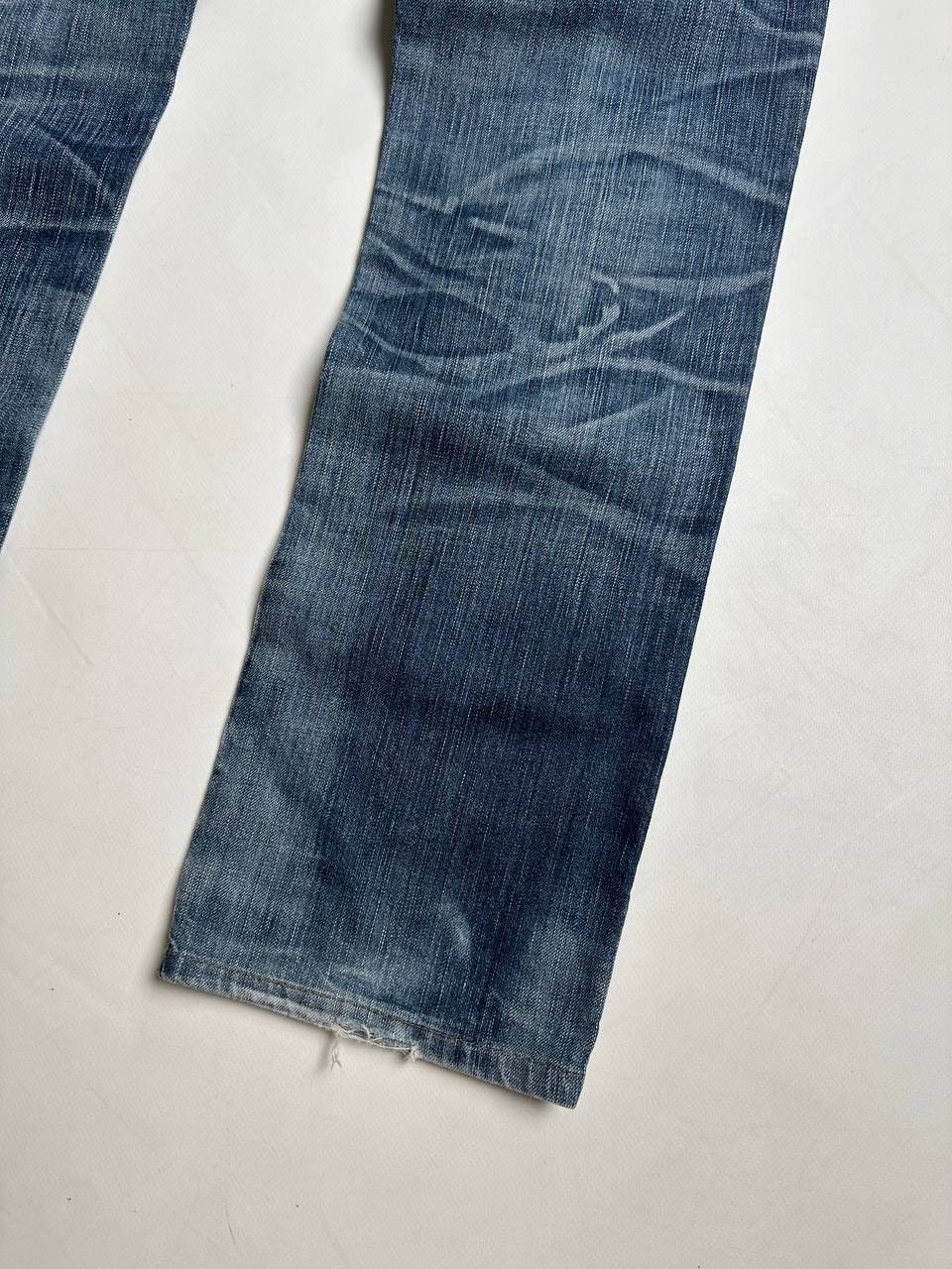 If Six Was Nine 2000s Edwin Blue Trip Japan Washed Faded Jeans🔥 Size US 31 - 3 Thumbnail
