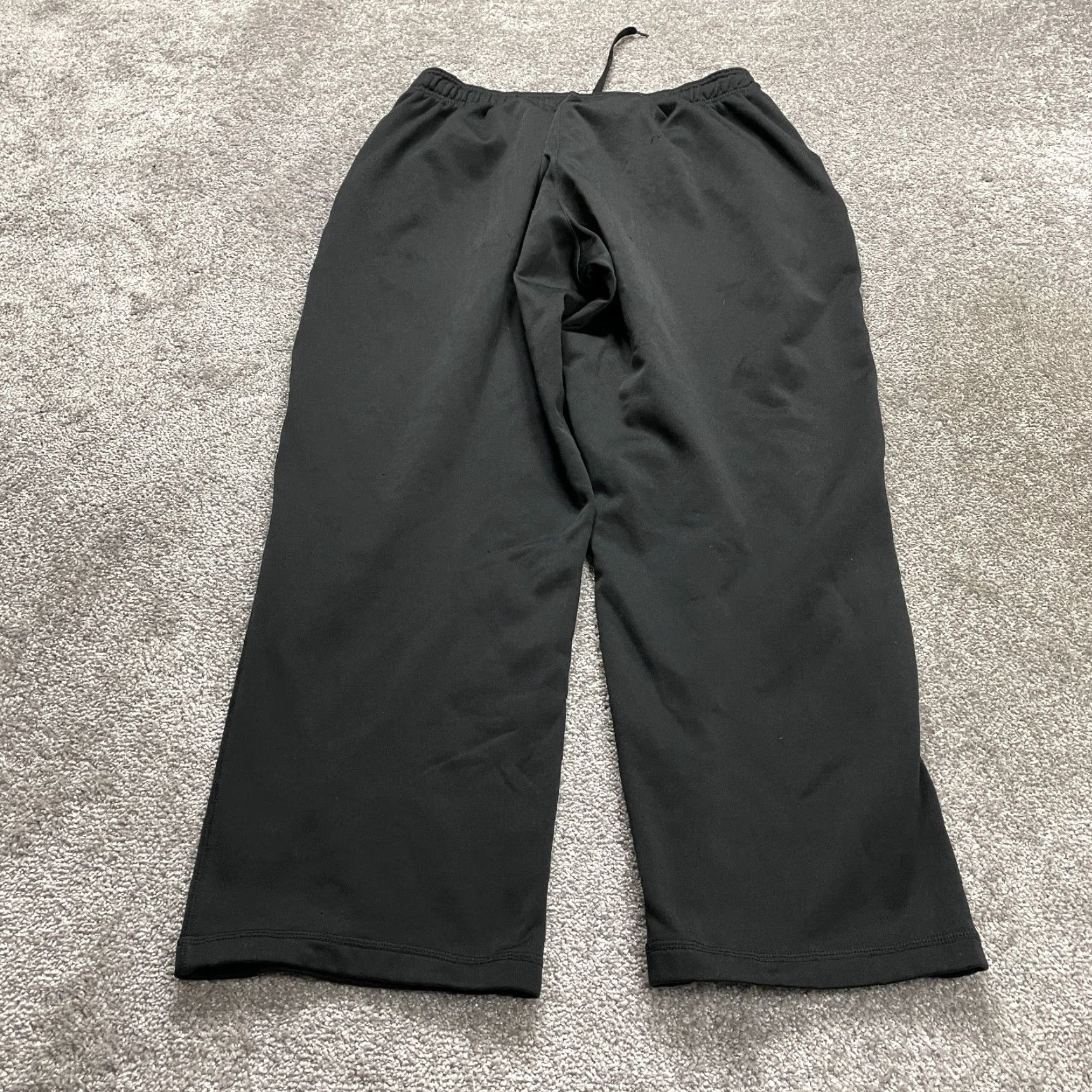 Vintage BCG Sweatpants Mens XL Black Elastic Waist Knit 100% Polyester Regular Inseam 29in Straight Leg Activewear Casual Elastic Waist Size US 36 / EU 52 - 2 Thumbnail