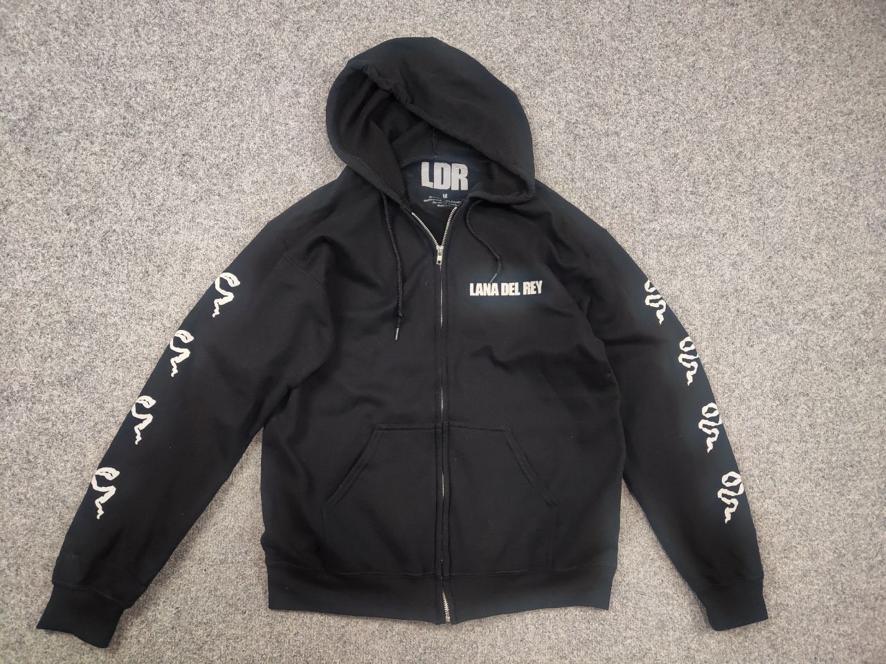 Vintage Lana Del Rey Zip Hoodie Ribbon Sleeves Vintage Y2K glamour Size US M / EU 48-50 / 2 - 7 Thumbnail