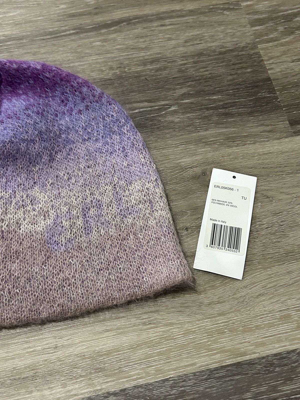 ERL ERL Purple Gradient Mohair Beanie Size ONE SIZE - 5 Thumbnail