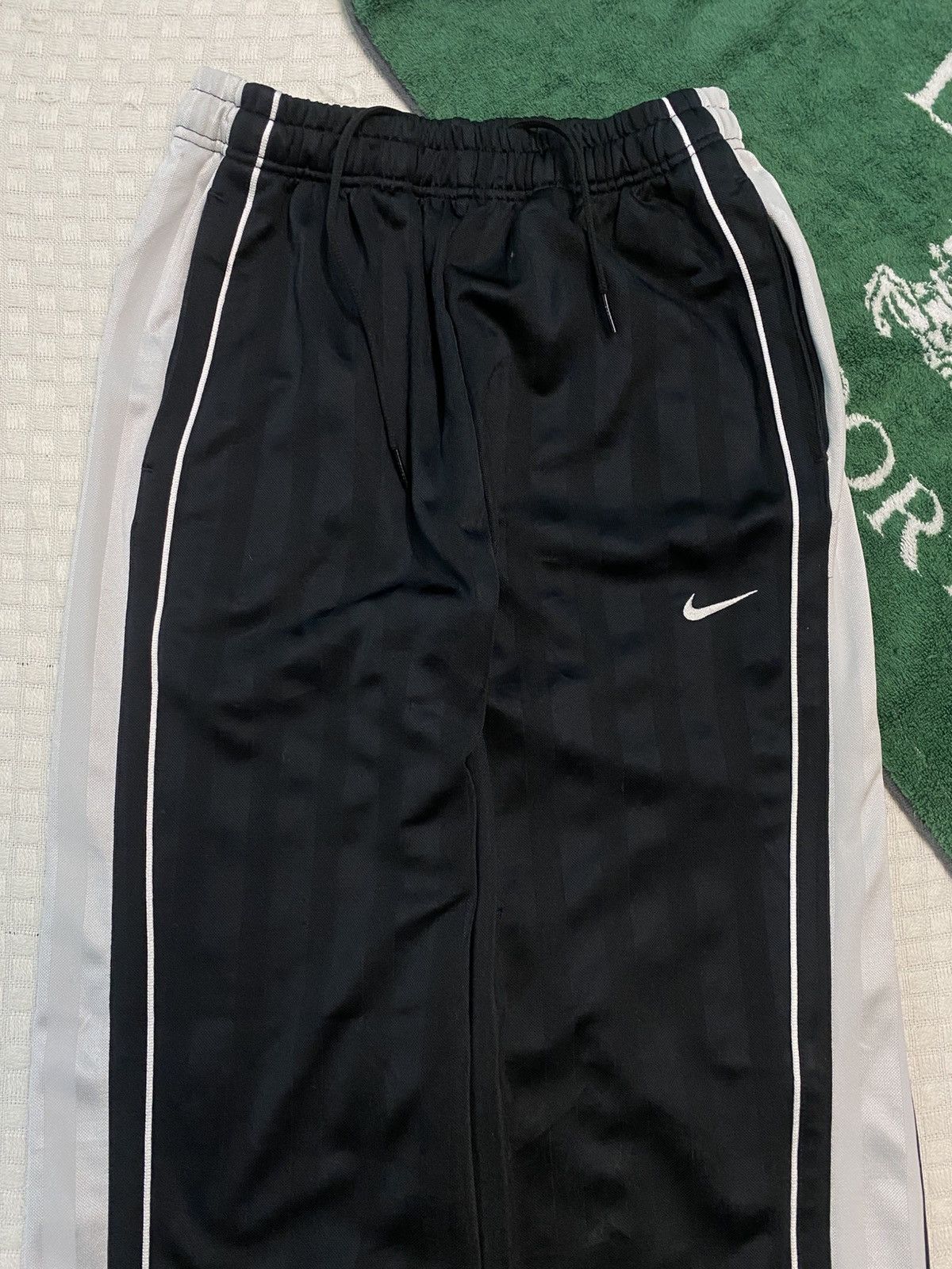 Carhartt Wip × Nike 💥 VINTAGE NIKE COURT 90S BAGGY WIDE LEG TRACK PANTS Y2K Size US 34 / EU 50 - 7 Thumbnail