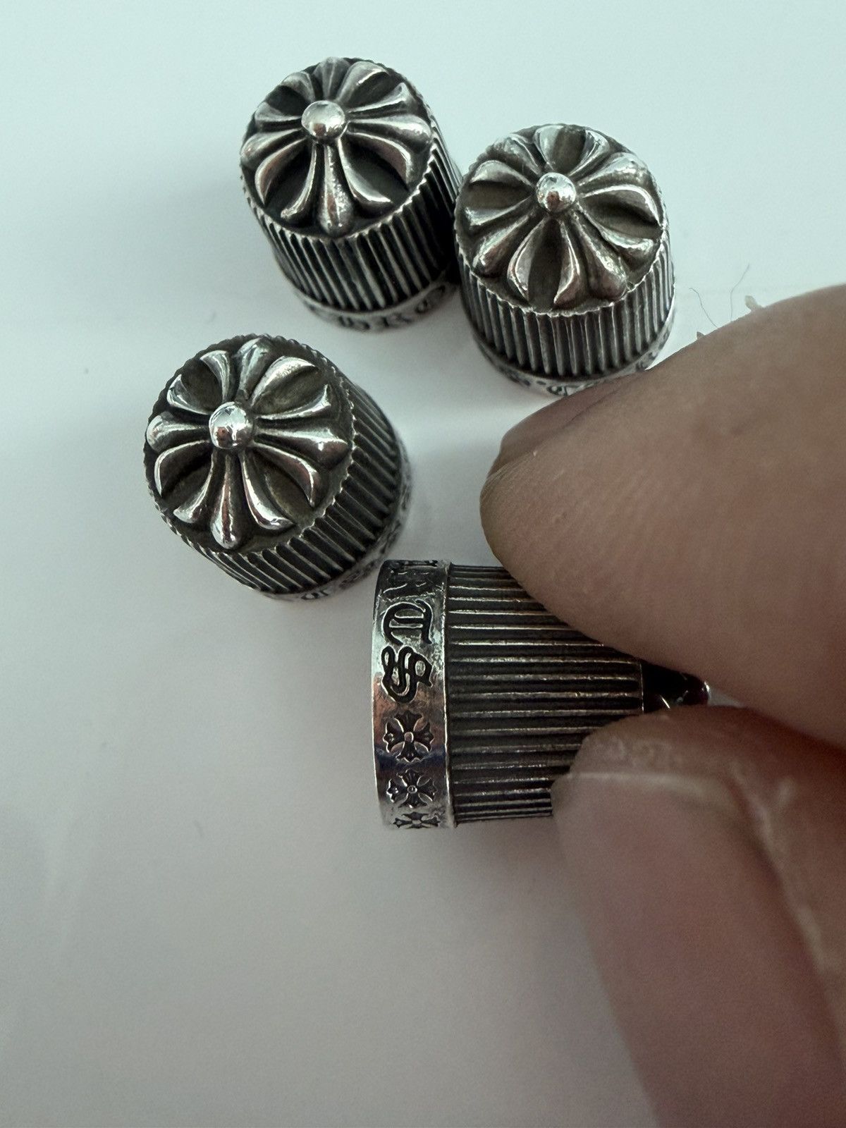 Chrome Hearts Chrome Heart Tire Caps set of 4 Size ONE SIZE - 9 Thumbnail