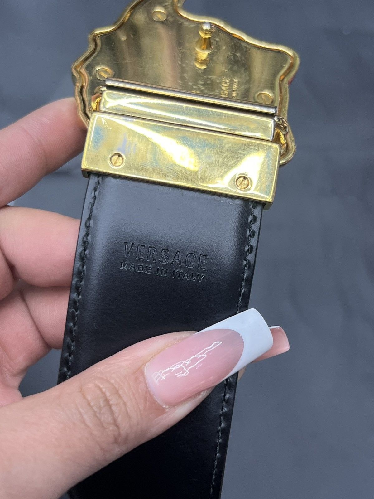 Versace Versace La Medusa Reversible Belt Size 36 - 6 Thumbnail