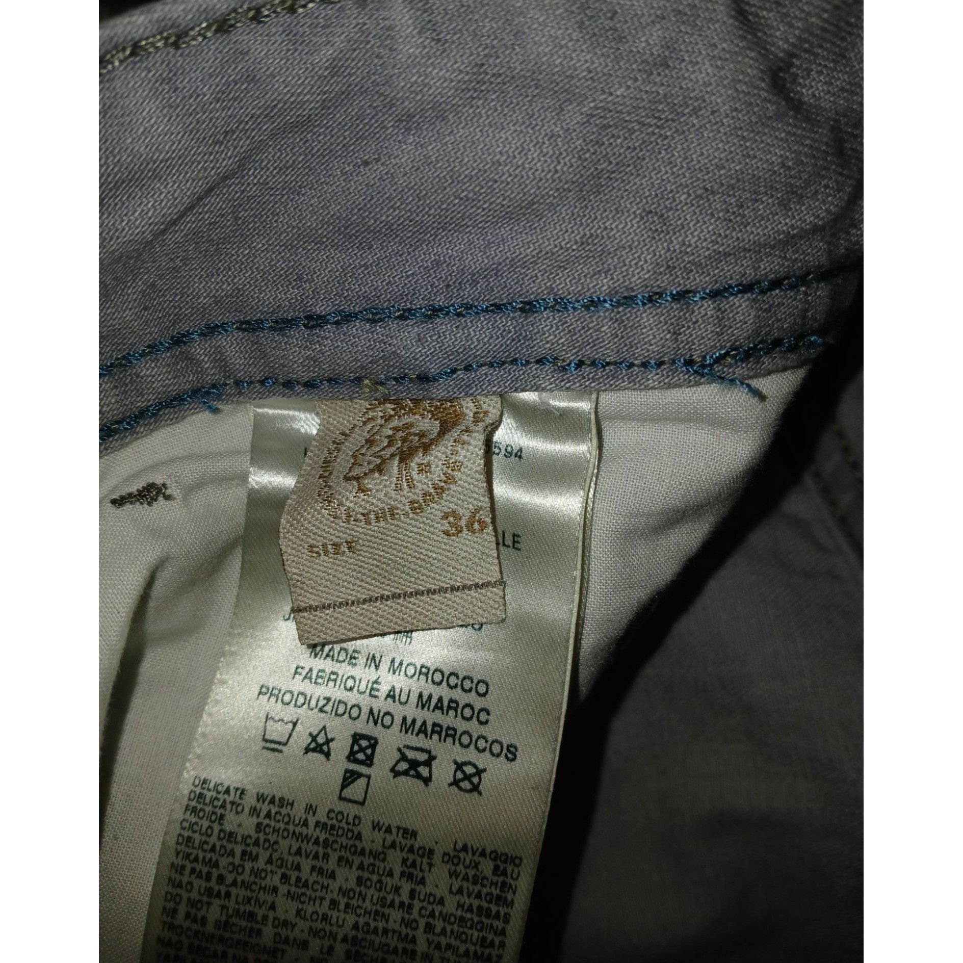 Diesel NWOT Diesel Waykee Light Gray Regular Straight Jeans Mens Si Size US 36 / EU 52 - 6 Thumbnail