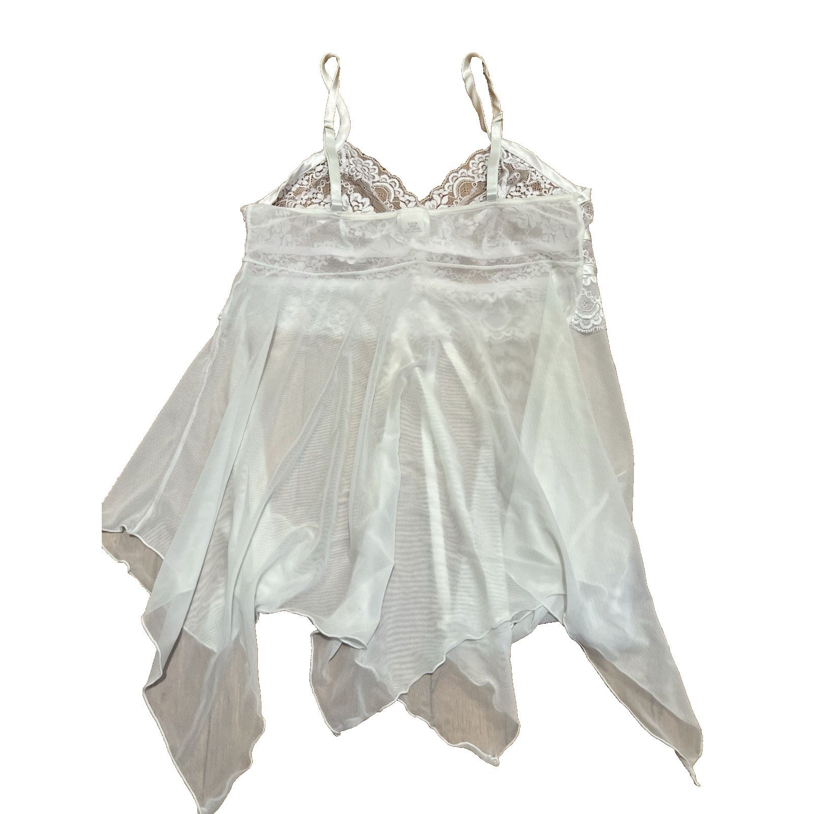 & Other Stories Fredericks Of Hollywood White Babydoll Rhinestones M A003124 Size ONE SIZE - 5 Thumbnail