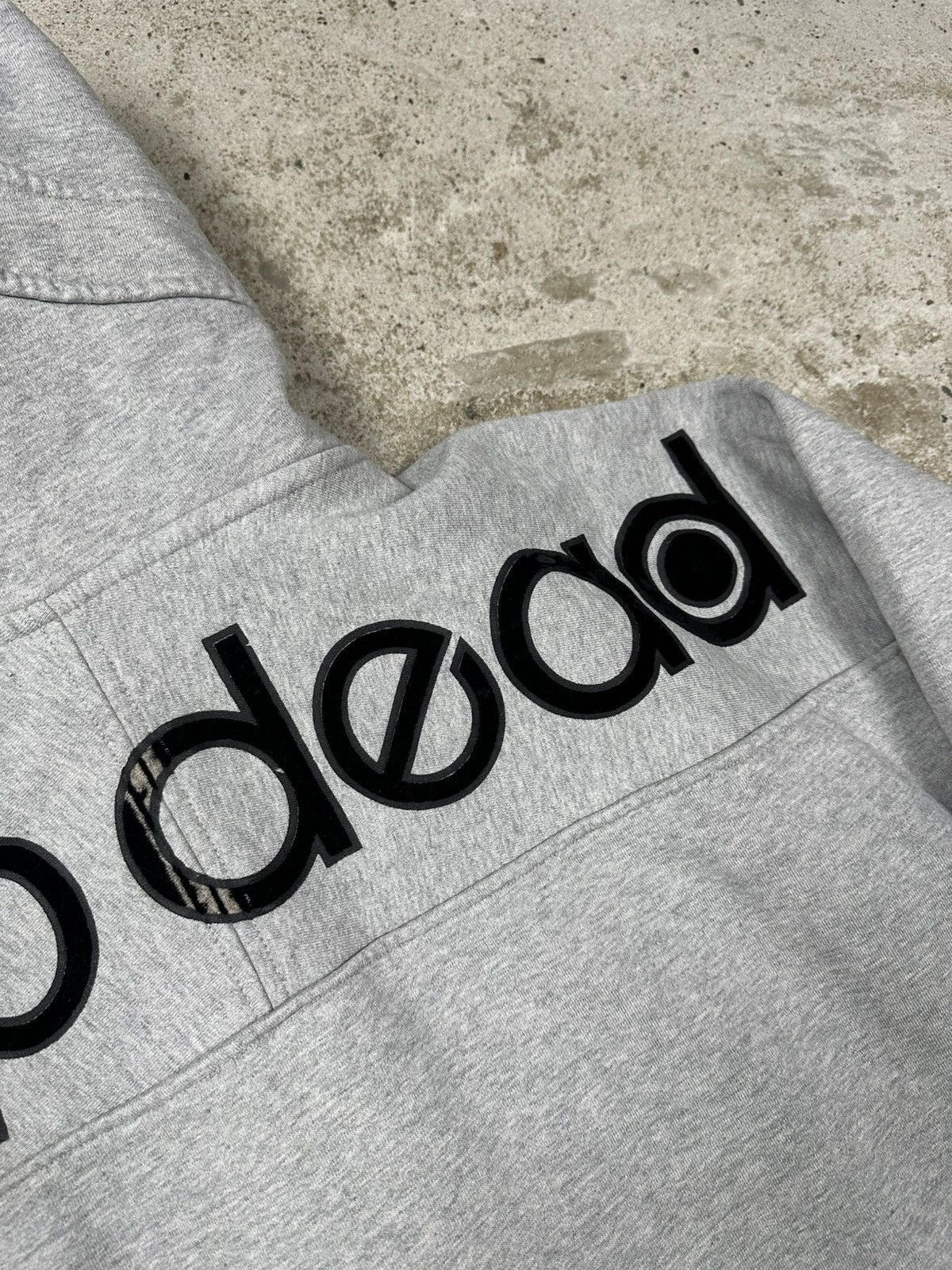 Drop Dead × Drop Dead Clothing Vintage Y2K Drop Dead Grey Full Zip Heavyweight Hoodie Size US L / EU 52-54 / 3 - 13 Thumbnail