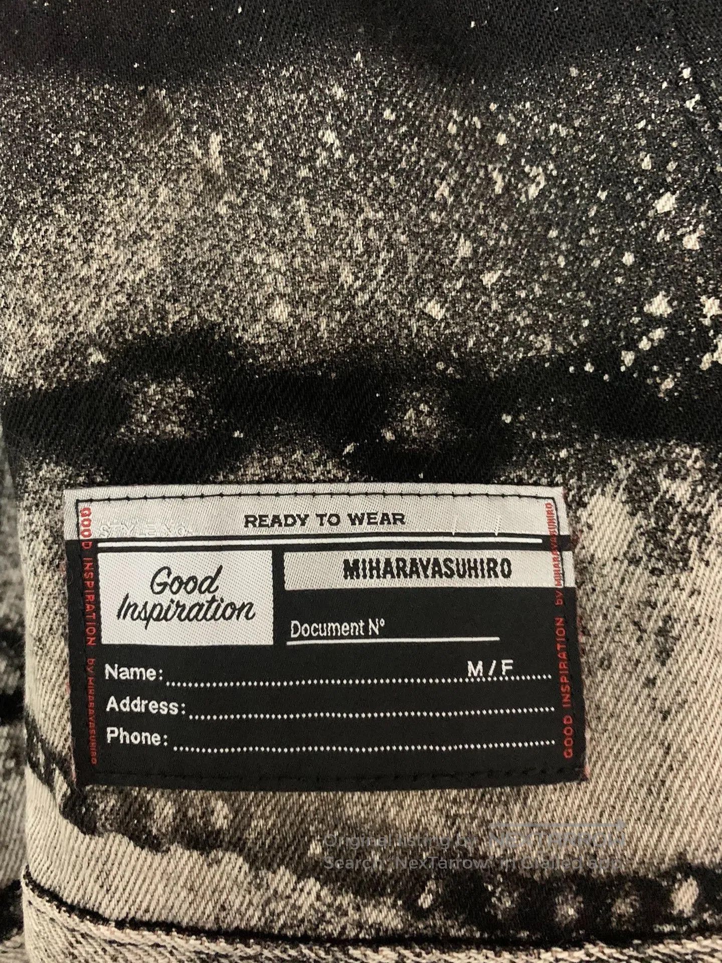 Maison MIHARA YASUHIRO CGJoey Miharayasuhiro Black Denim Jacket. Size US M / EU 48-50 / 2 - 8 Thumbnail