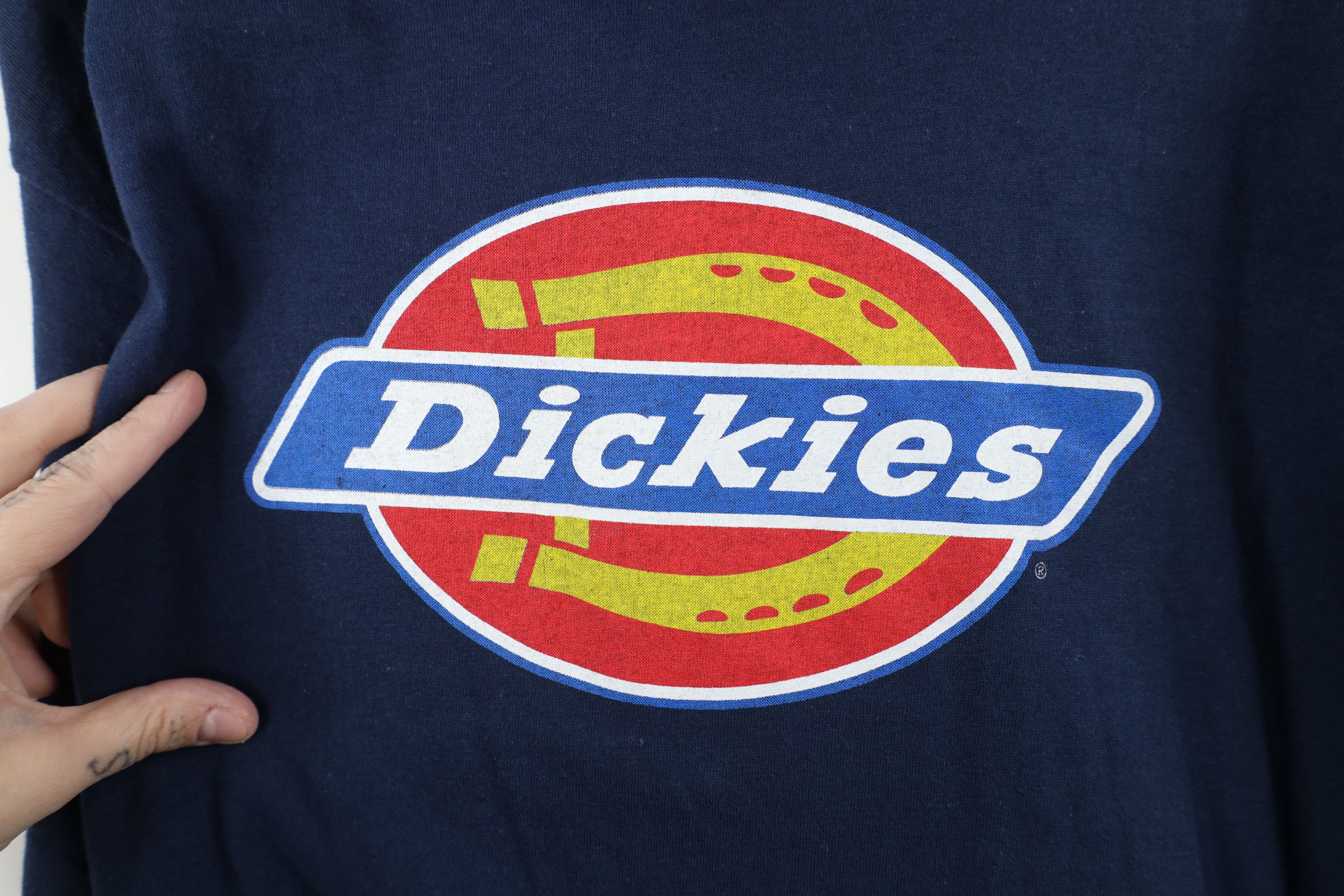 Dickies × Vintage Deadstock Vintage 90s Dickies Logo T-Shirt Blue Cotton USA Size US XL / EU 56 / 4 - 6 Thumbnail