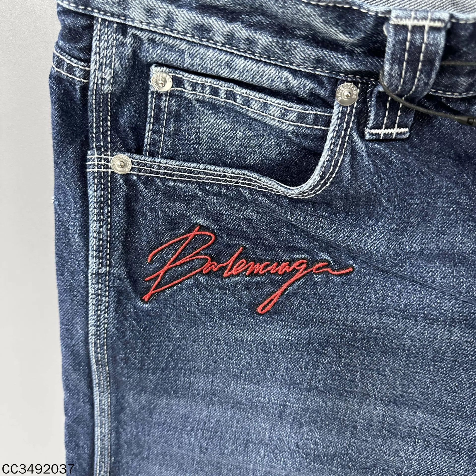 Balenciaga Balenciaga Colorblock Embroidered Jeans XS Women's Size 25" / US 0 / IT 36 - 5 Thumbnail