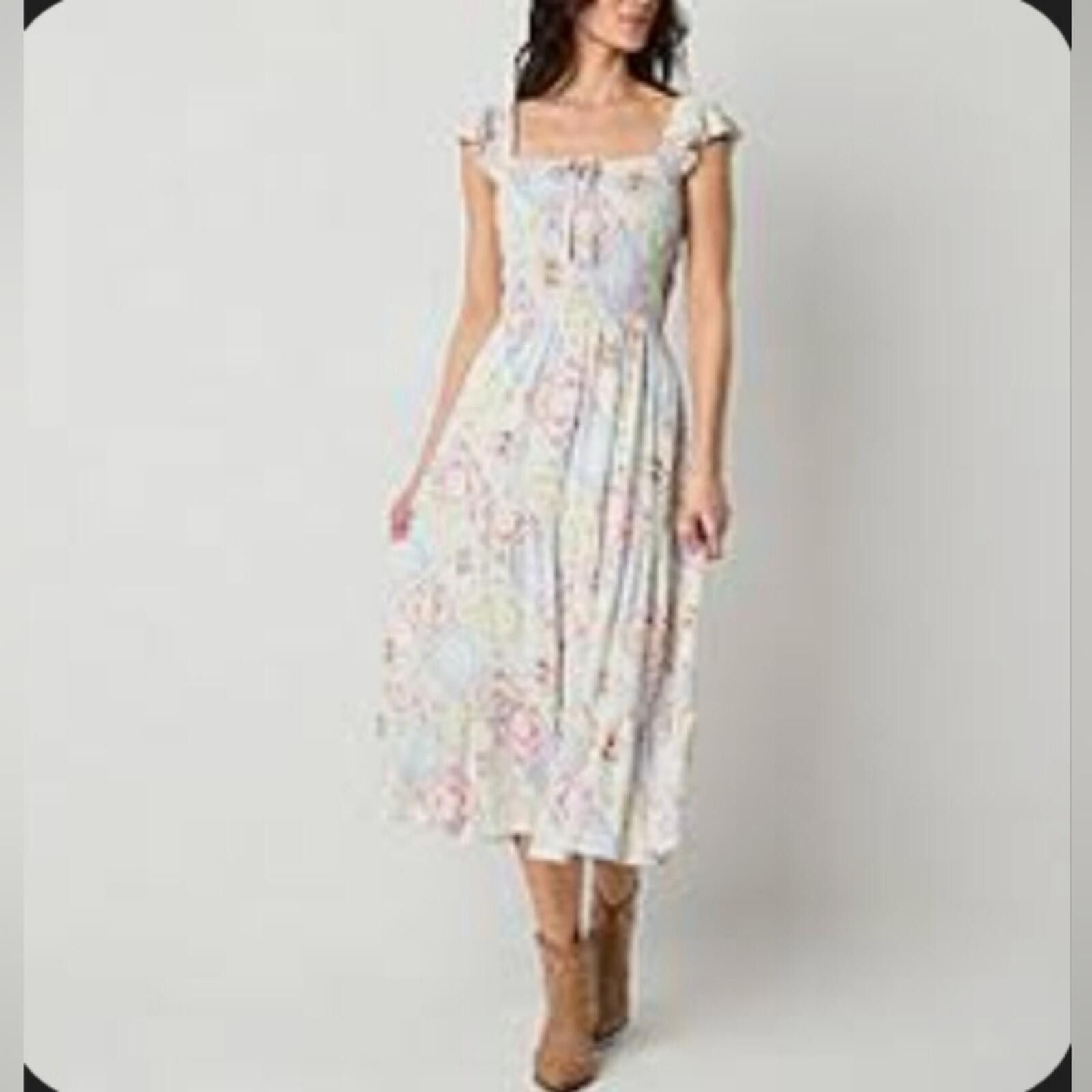 Other Arizona Jean Company Floral Patchwork Dress - Multicolor NWT Size XXL / US 16-18 / IT 52-54 - 2 Thumbnail