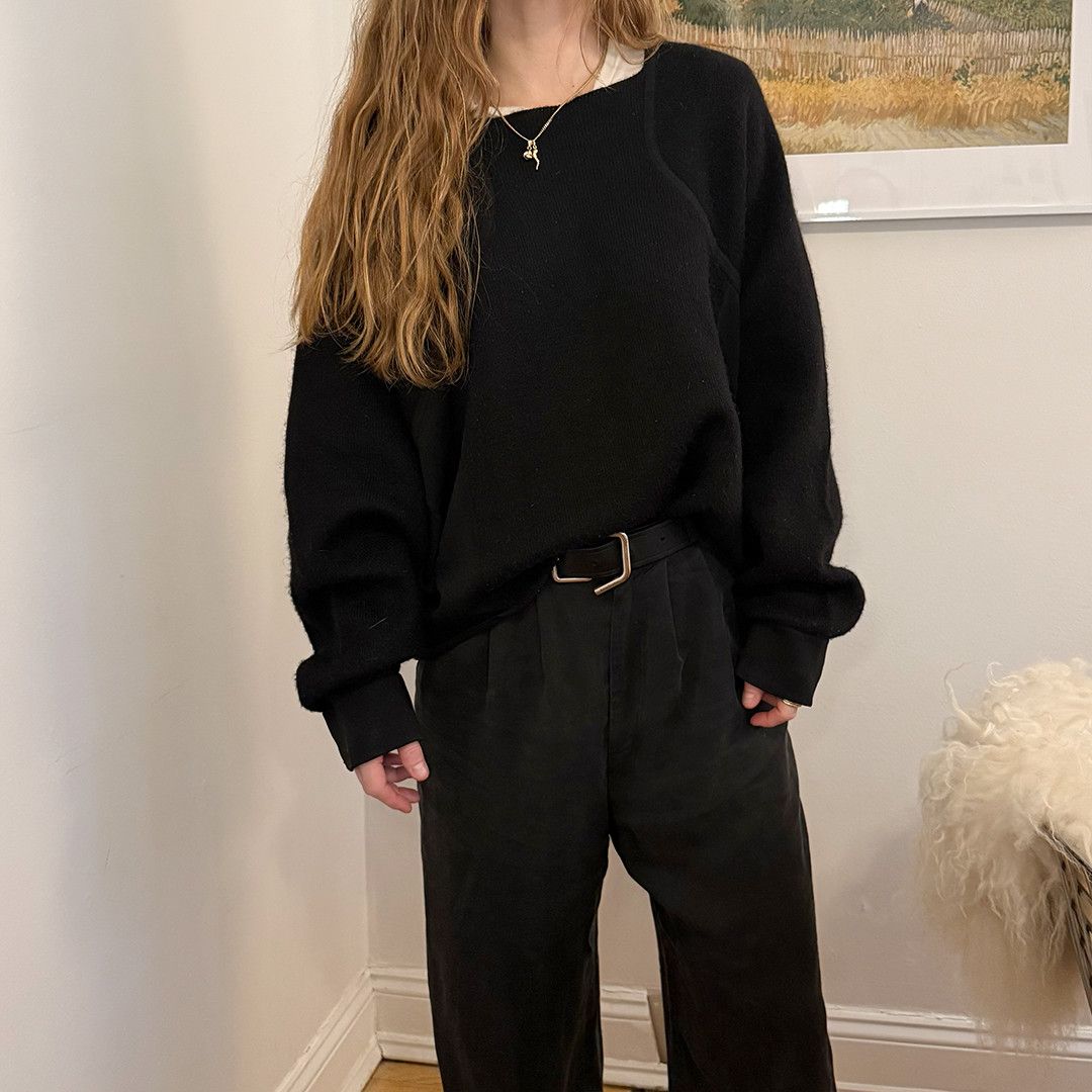 Helmut Lang Vintage HELMUT LANG wool dolman sleeve sweater fits S-L Size L / US 10 / IT 46 - 2 Thumbnail