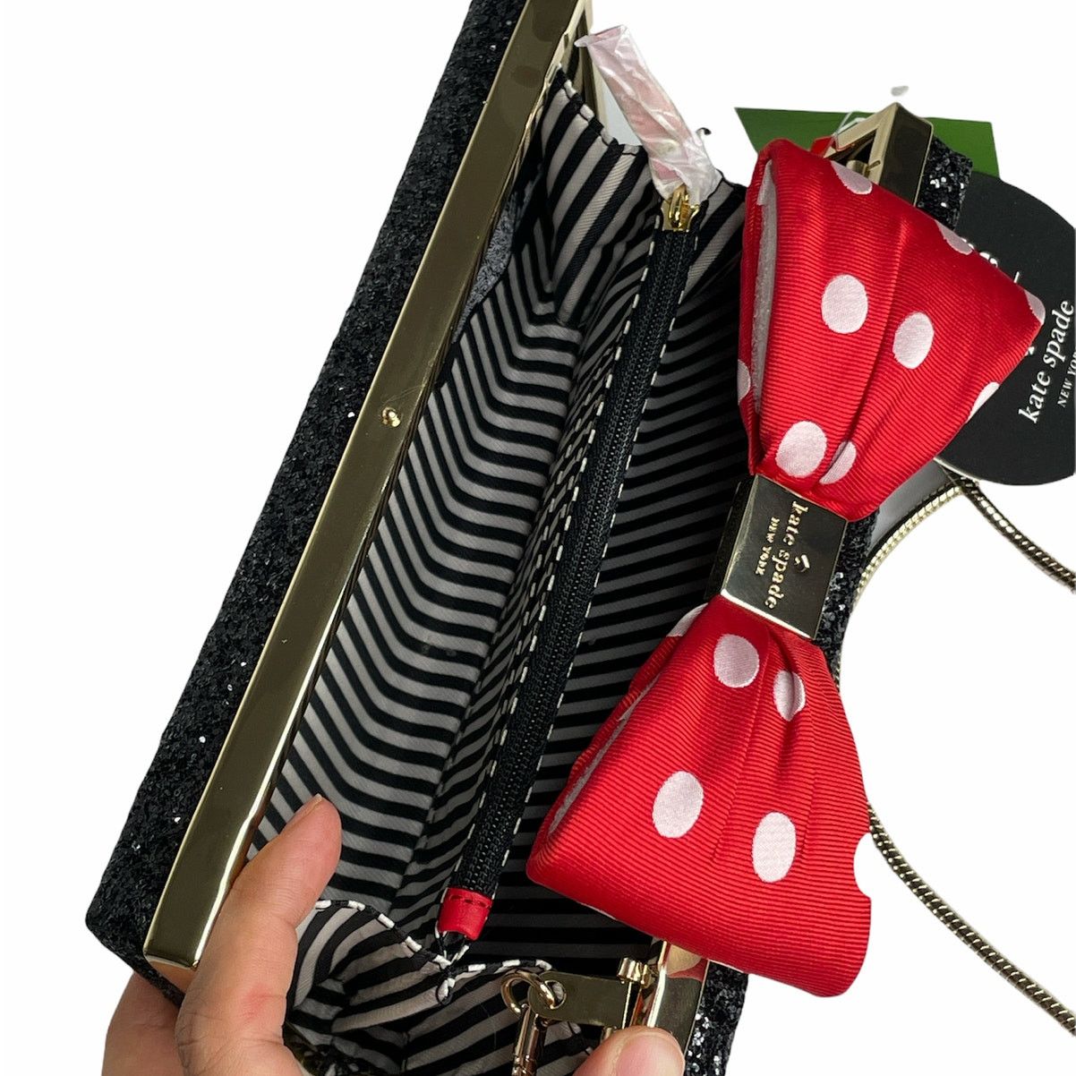Kate Spade Kate Spade minnie mouse minnie bow clasp Clutch Bag Size ONE SIZE - 9 Thumbnail