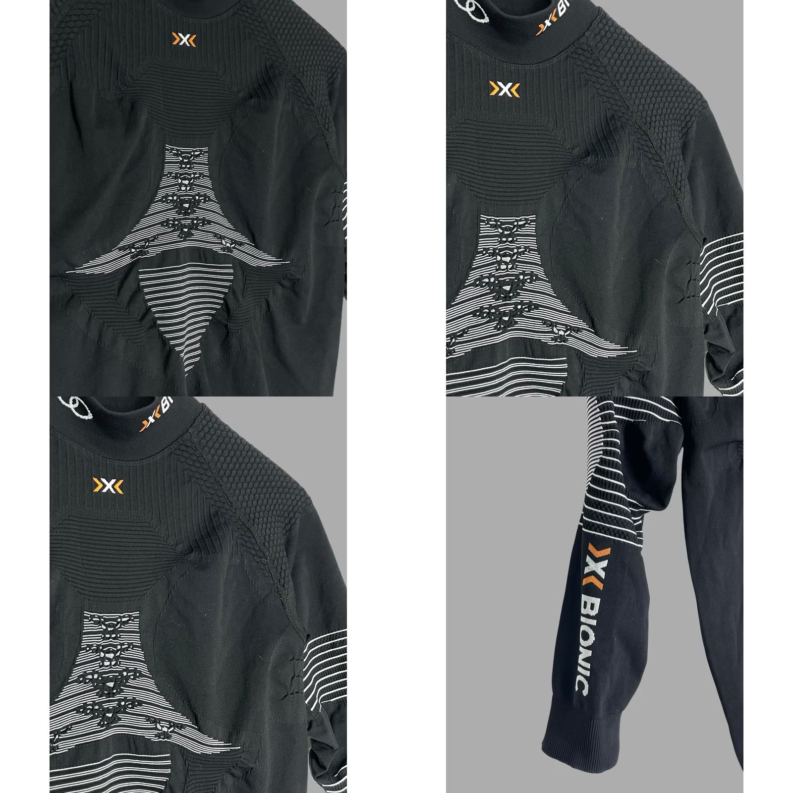 Vintage X-BIONIC Energizer 4.0 Women's Long Sleeve Compression Shirt XL Black Athletic Base Layer Sports Ski Hiking Cycling Womens Size XL / US 12-14 / IT 48-50 - 8 Thumbnail