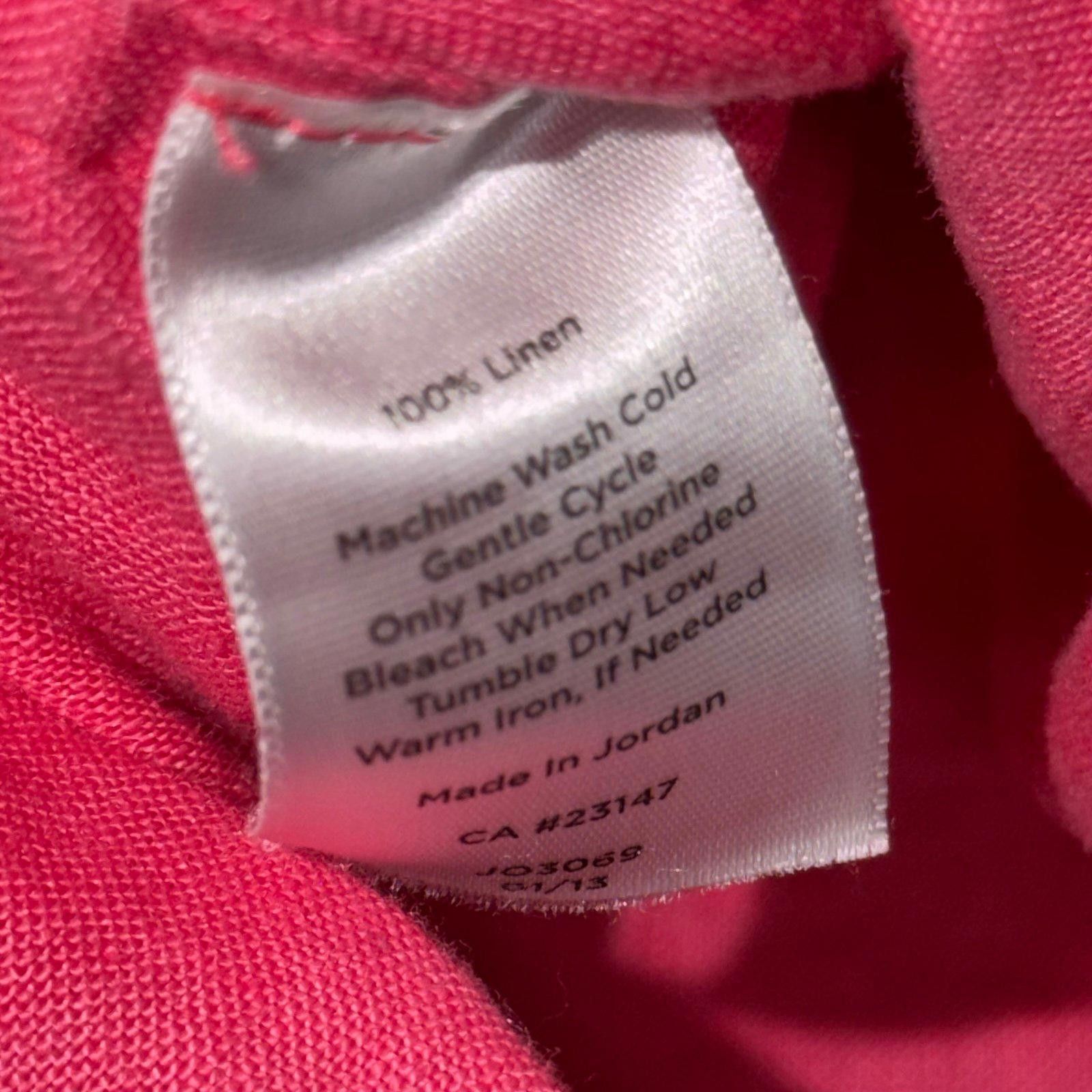 Other Talbots Pink Linen Tunic Top with Contrast Trim Medium Size M / US 6-8 / IT 42-44 - 7 Thumbnail