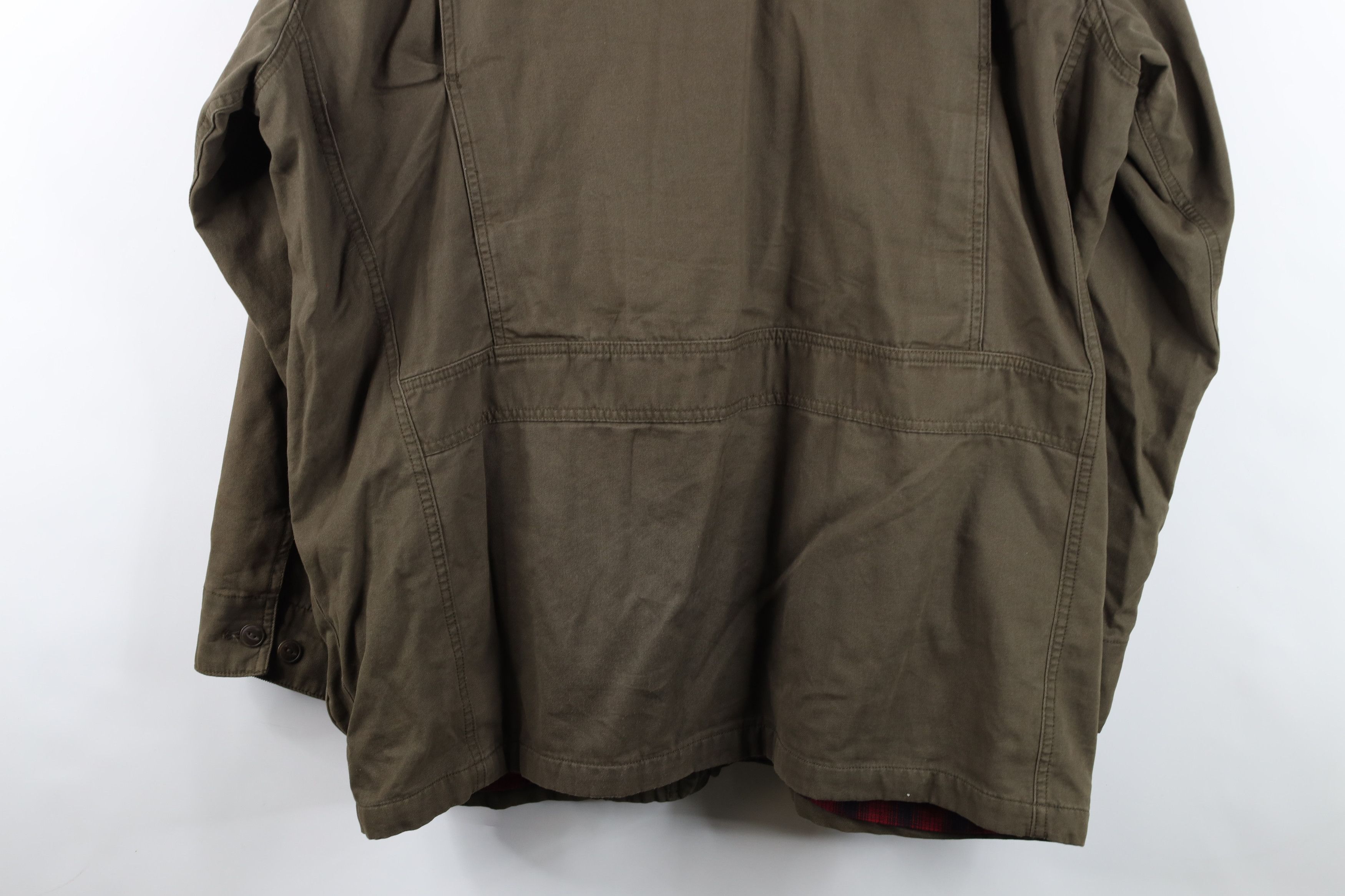 Orvis Vintage Orvis Flannel Lined Chore Barn Jacket Green Cotton Size US XL / EU 56 / 4 - 15 Thumbnail