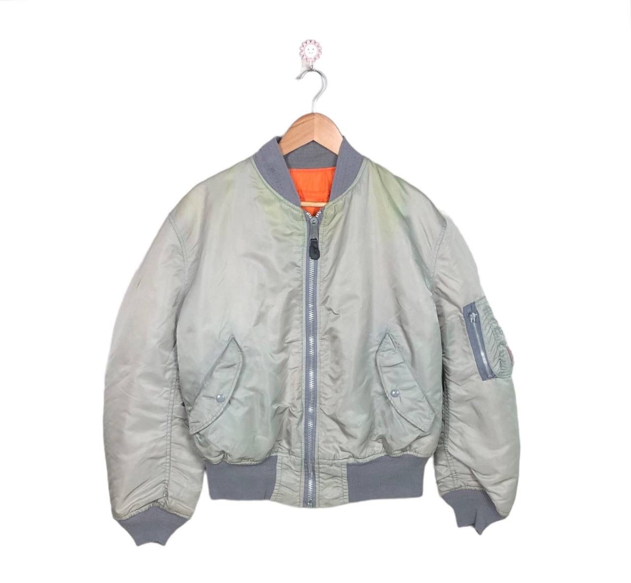 Alpha Industries Vintage 90s Alpha Industries Military Bomber Jacket Size US L / EU 52-54 / 3 - 1 Thumbnail