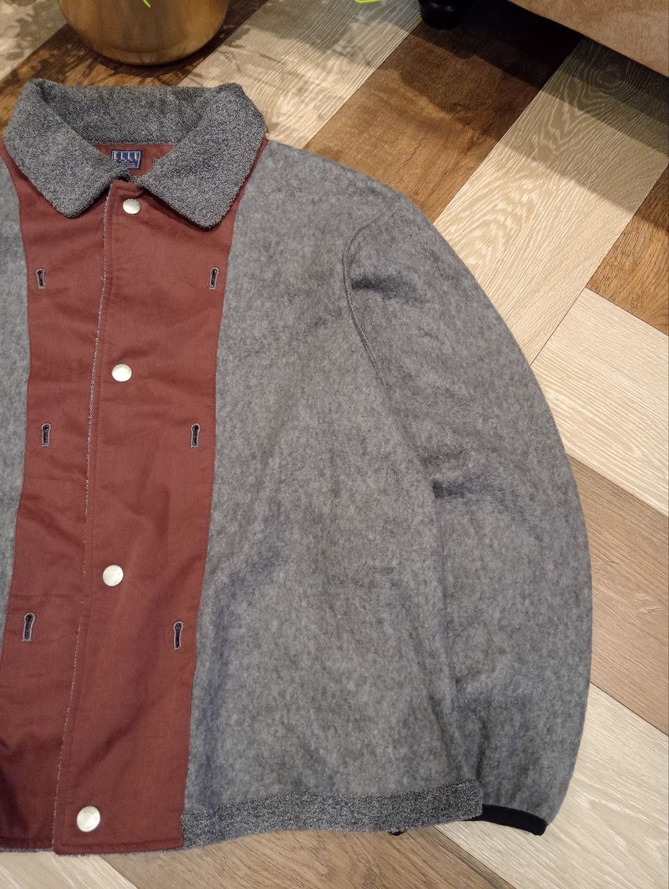 Vintage ELLE HOMME PARIS FLEECE JACKET Size M / US 6-8 / IT 42-44 - 4 Thumbnail