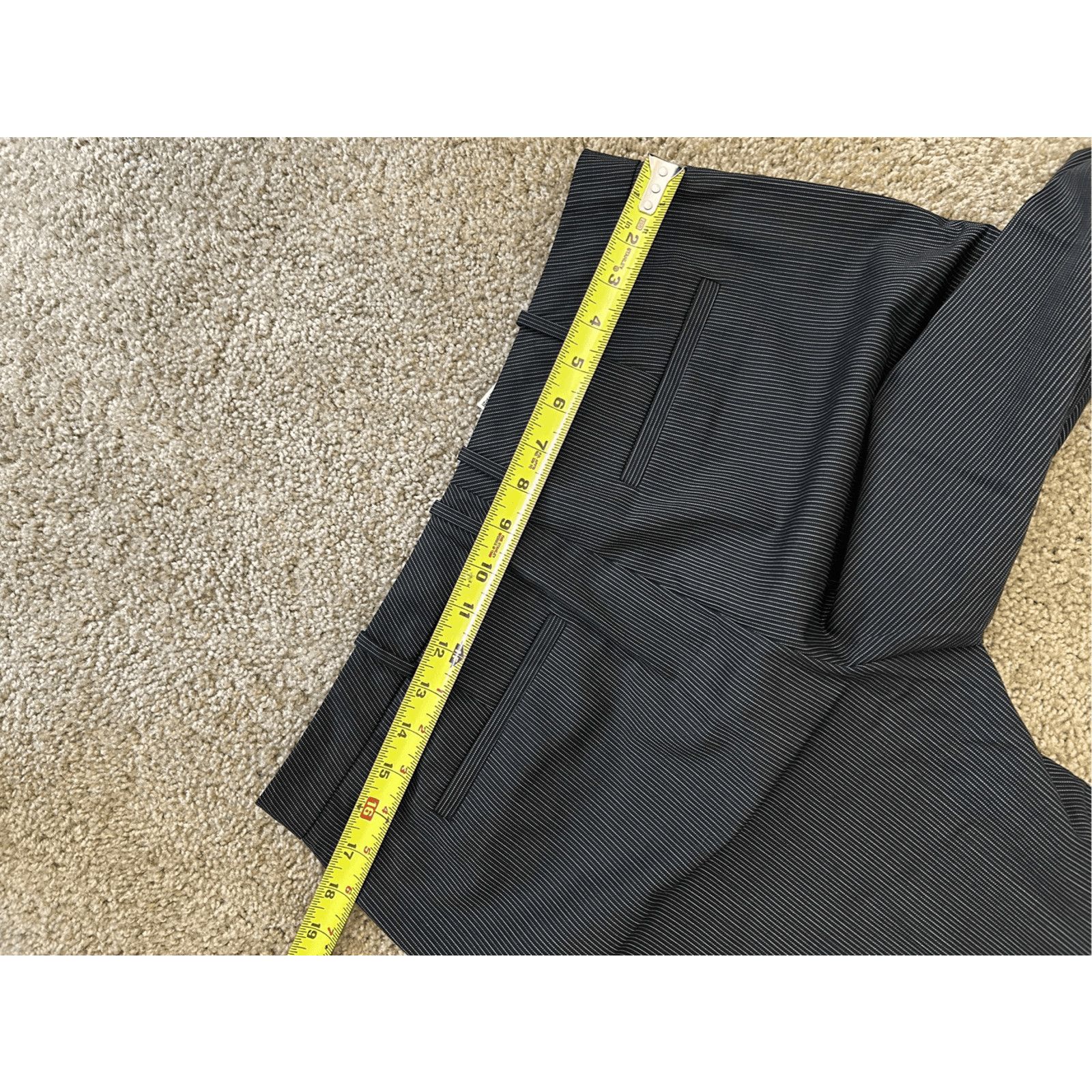 Hugo Boss Hugo Boss Virgin Wool Black White Stripe Pants, Sz 8 MP $278 Size 30" / US 8 / IT 44 - 8 Thumbnail