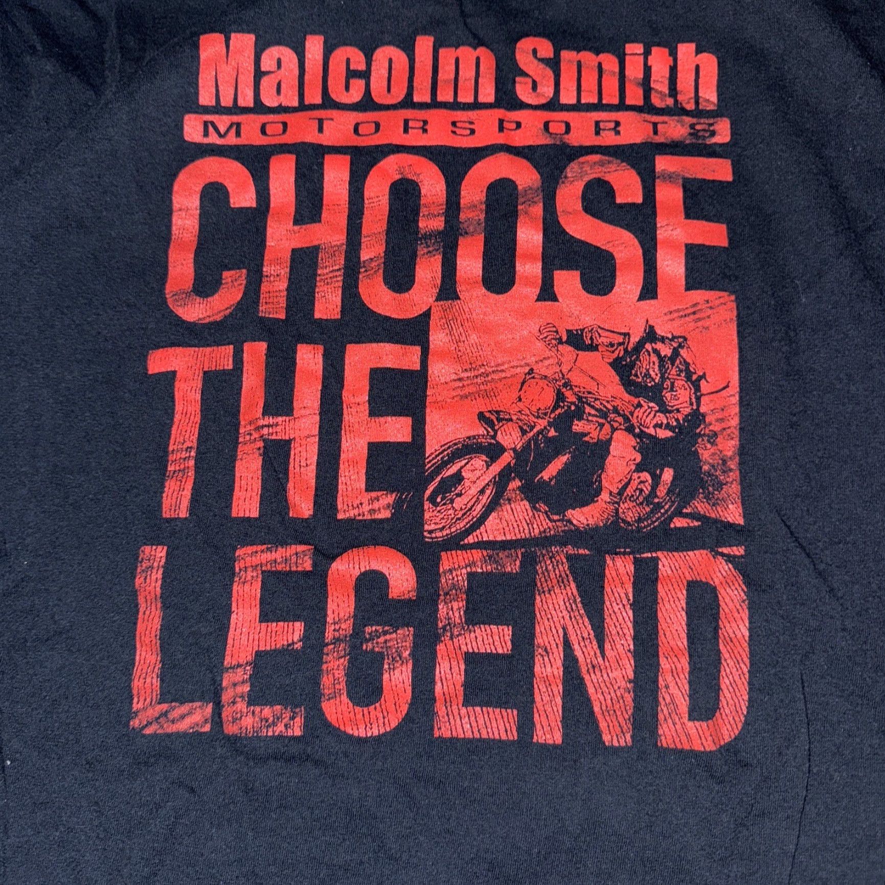 Vintage Malcom Smith Motorsports T-Shirt Black L Mens Size US L / EU 52-54 / 3 - 5 Thumbnail