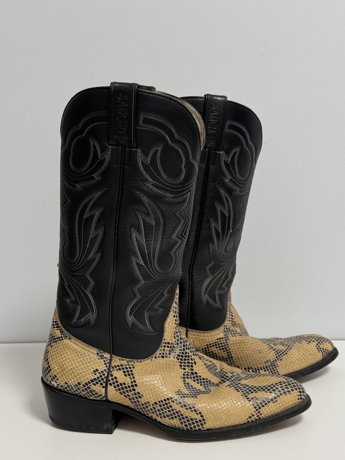 Sancho Boots Sancho leather Western Cowboy Boots Black snake size 45 Size US 11 / EU 44 - 8 Thumbnail