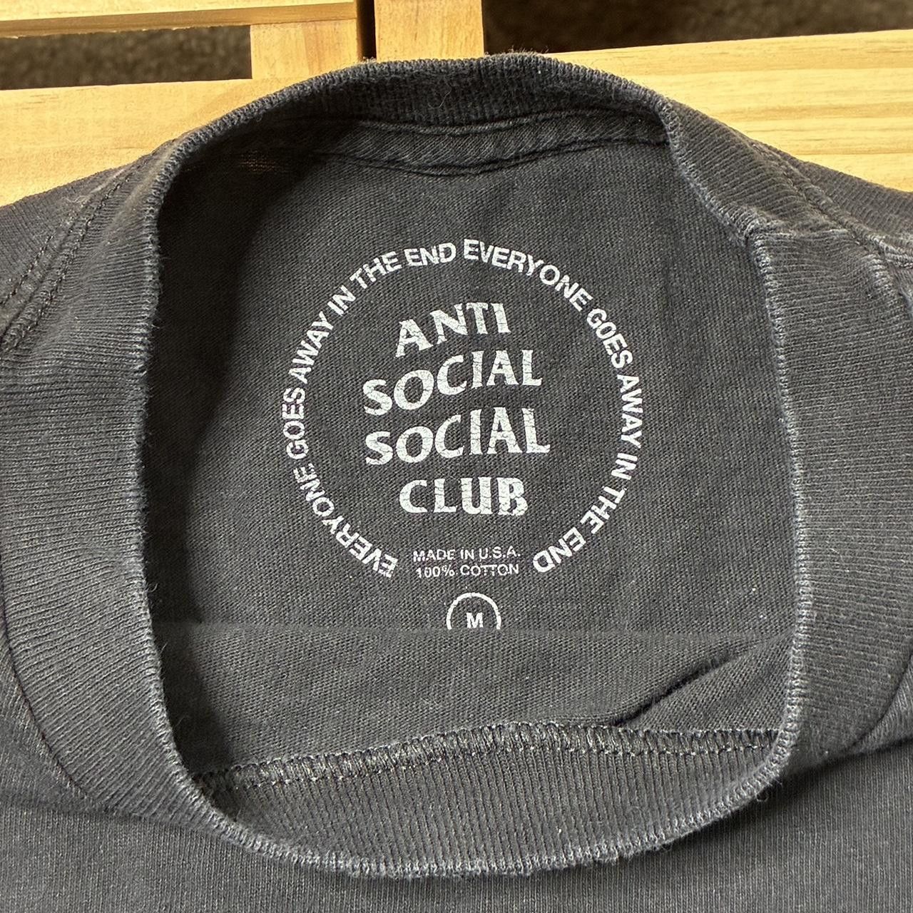 Anti Social Social Club ASSC Anti Social Social Club Black Tee Size Medium Size US M / EU 48-50 / 2 - 4 Thumbnail