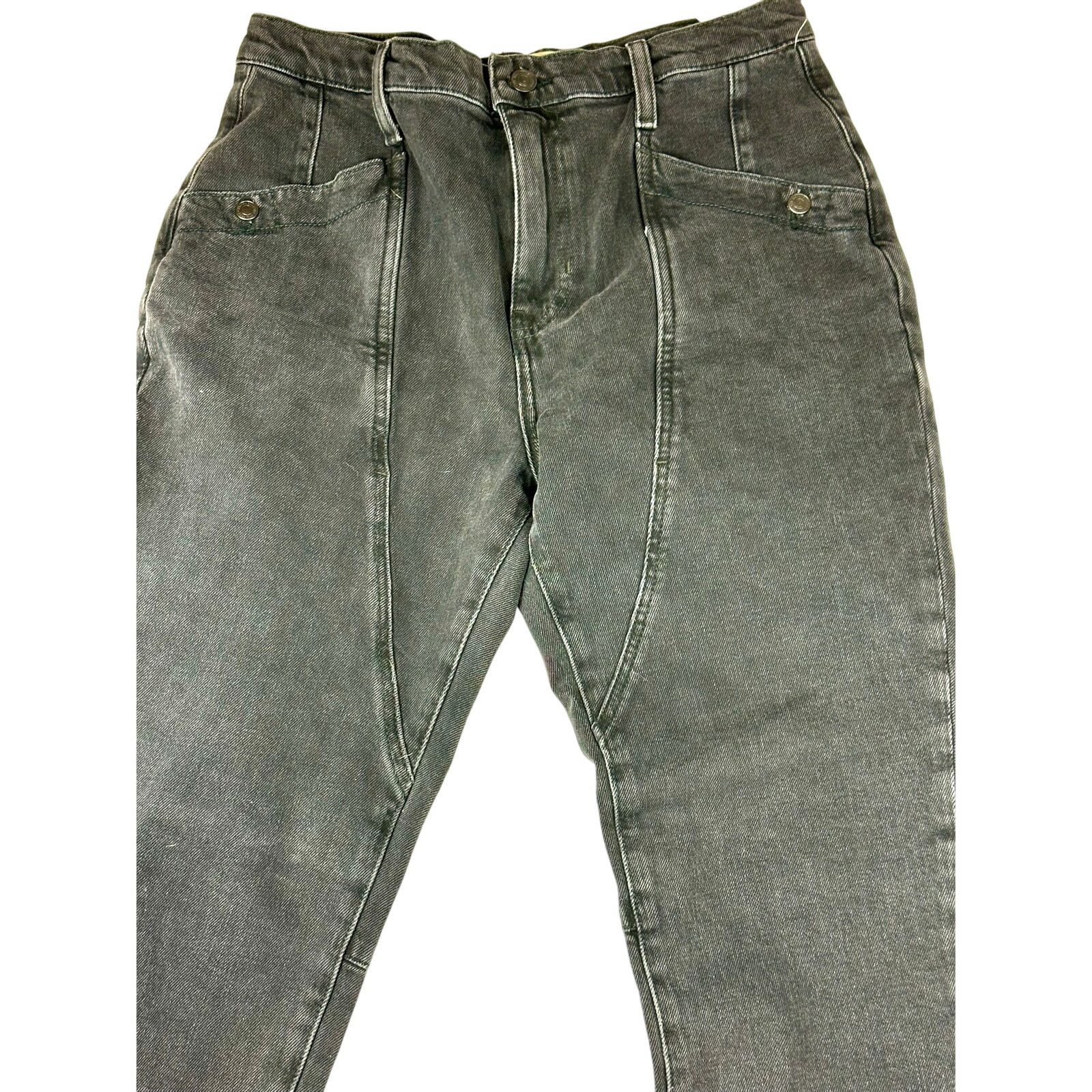 Free People Free People Beacon Mid Rise Slim Crop Jeans Black Quartz 30 Size 30" / US 8 / IT 44 - 14 Thumbnail