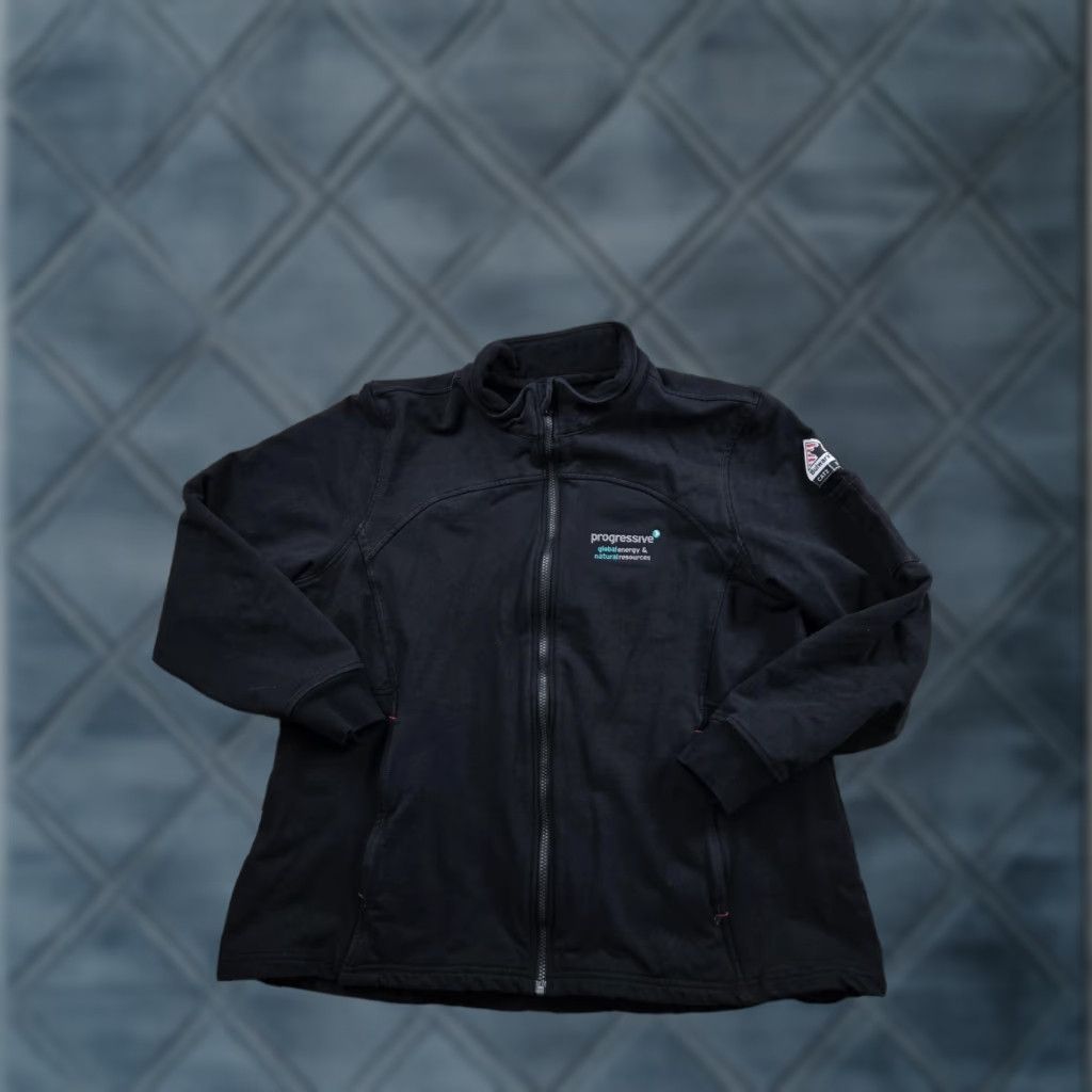 Vintage Bulwark FR Jacket 3XL Black Flame Resistant Full Zip Heavyweight Stretch Womens Size XXL / US 16-18 / IT 52-54 - 1 Thumbnail
