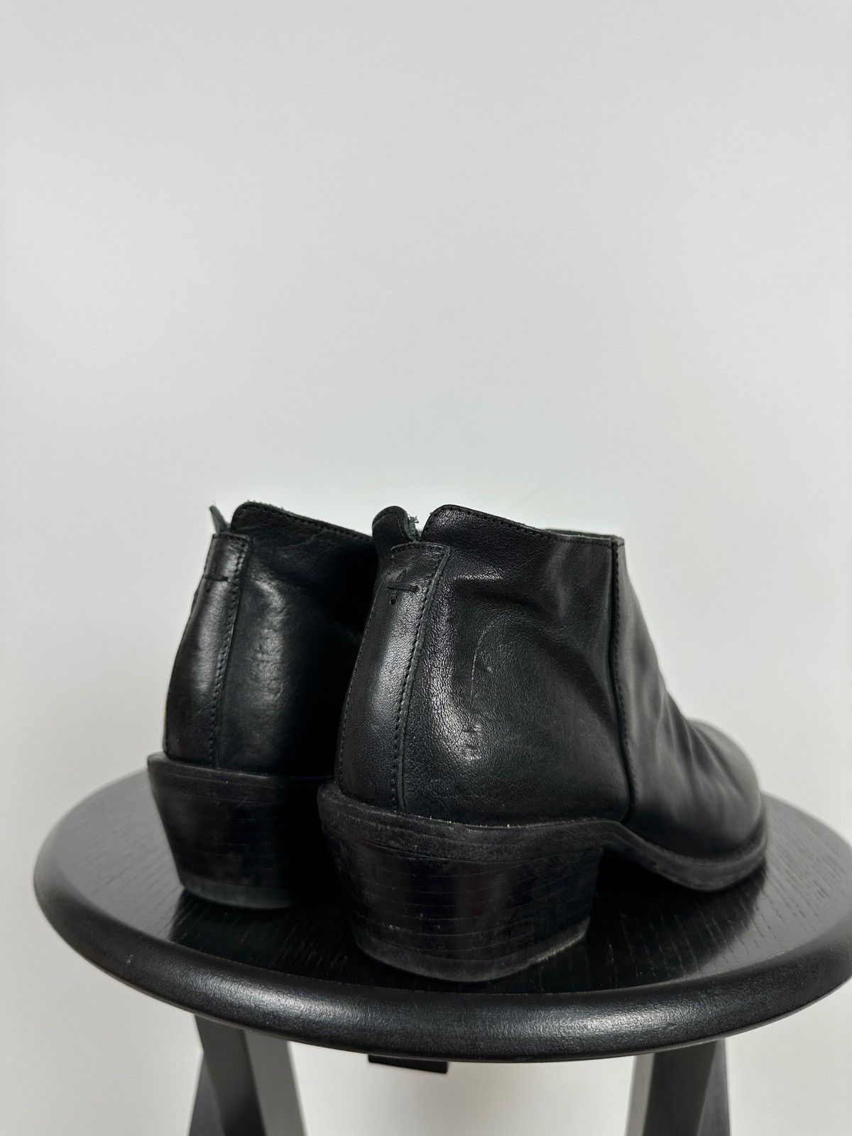 Fiorentini + Baker Fiorentini + Baker Black Leather Zip Ankle Boots Size US 8 / IT 38 - 5 Thumbnail