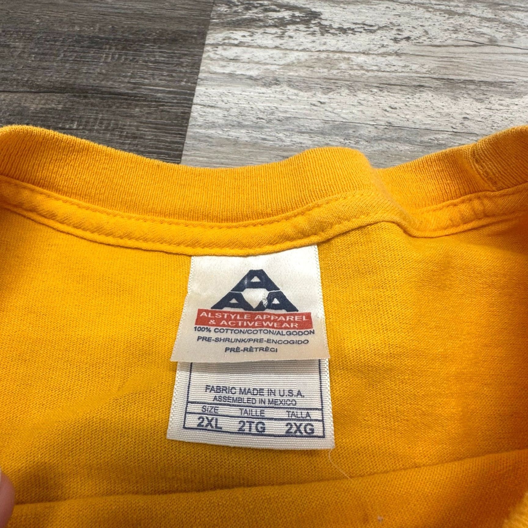 Vintage Alstyle Santa Fe New Mexico Mens 2XL Destination Tee Y2K Shirt Yellow Size US XXL / EU 58 / 5 - 3 Thumbnail