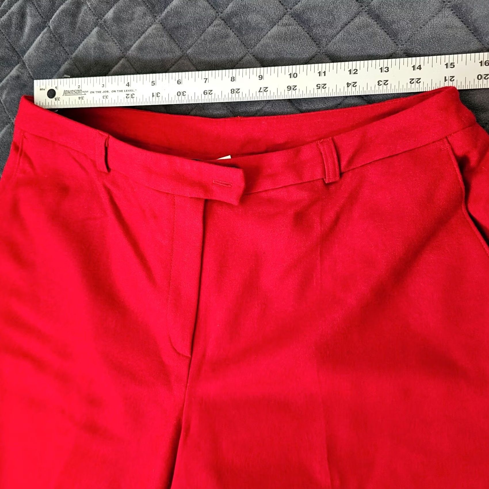 Vintage VINTAGE Harve Benard Wool Lined High Waist Trousers Red Size 12 Women Dress Pants Size 34" / US 12 / IT 48 - 4 Thumbnail