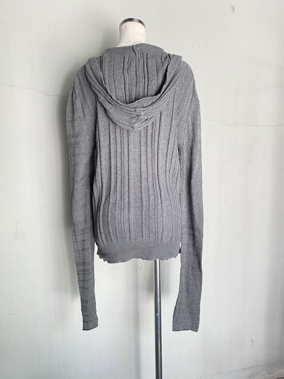 Neil Barrett BLACKBARRETT By Neil Barrett Dark Gray Knit Hoodie Cardigan Size US M / EU 48-50 / 2 - 18 Thumbnail