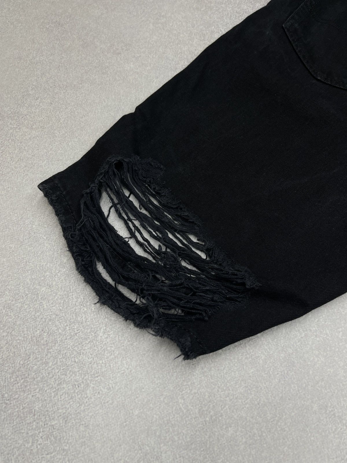 Diesel Mens Diesel Thoshorts With Holes Black Shorts Avant Garde Size US 30 / EU 46 - 8 Thumbnail