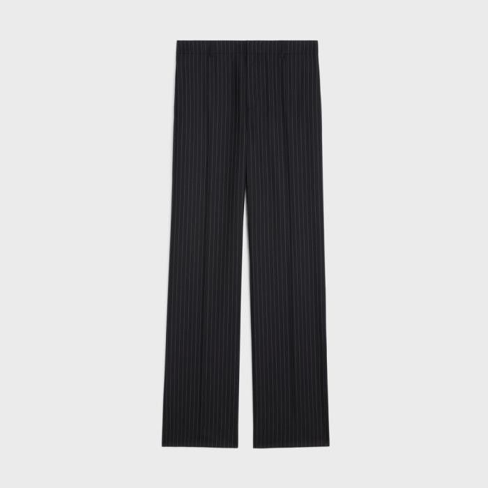 Celine Straight Pants in Striped Wool Size US 30 / EU 46 - 1 Thumbnail