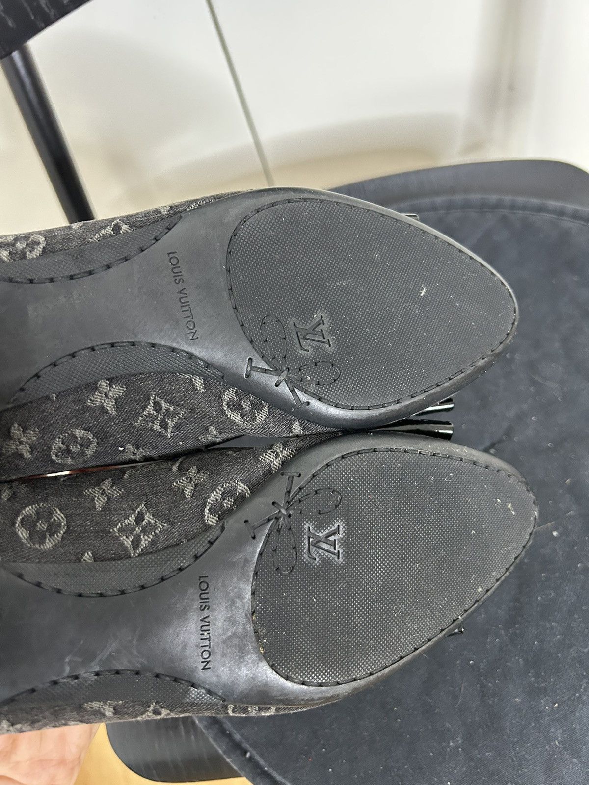 Louis Vuitton × Vintage LOUIS VUITTON BALLET FLATS SHOES Size US 6.5 / IT 36.5 - 9 Thumbnail