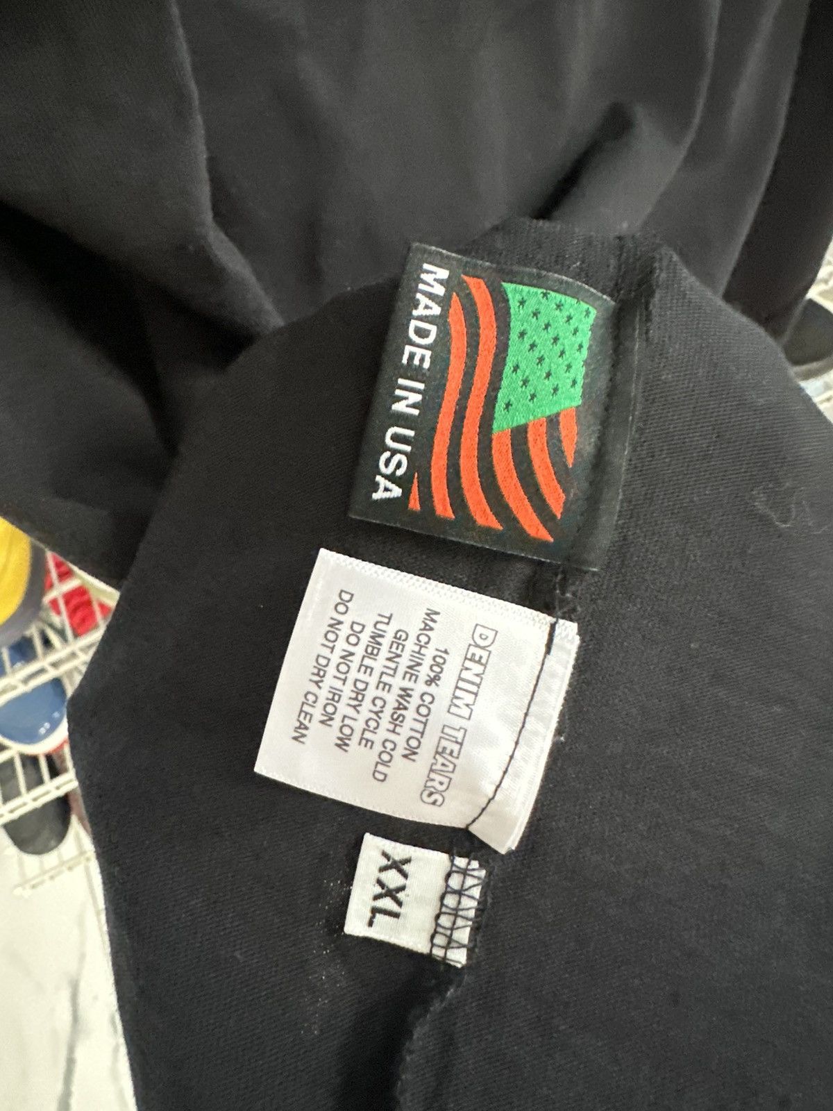 DENIM TEARS Denim Tears ‘DT Black’ Tee Size US XXL / EU 58 / 5 - 4 Thumbnail