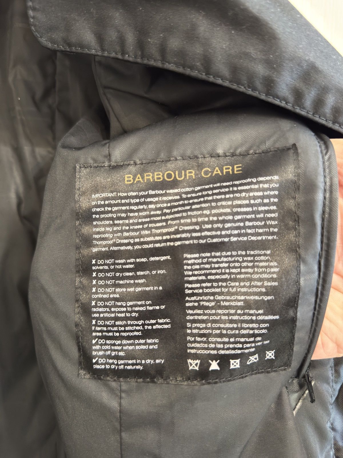 Barbour Barbour International Hairpin Hooded Wax Women’s Jacket Size L / US 10 / IT 46 - 18 Thumbnail